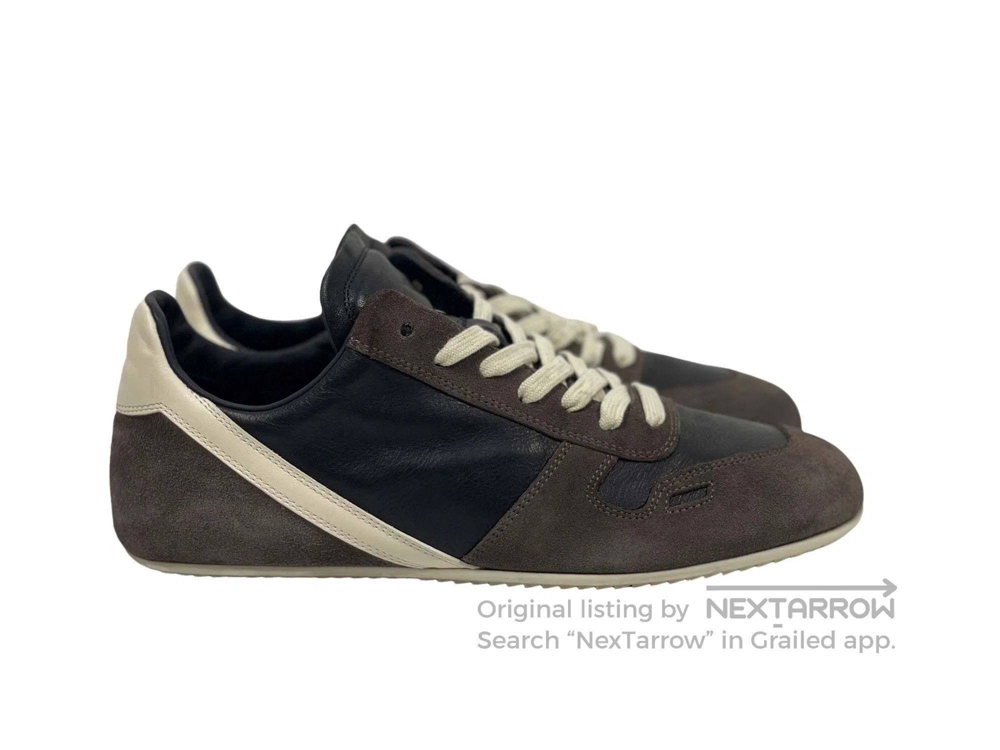 Rick Owens Rick Owens Thin Bottom German Training Low-Top Sneakers Size US 7 / EU 40 - 4 Thumbnail