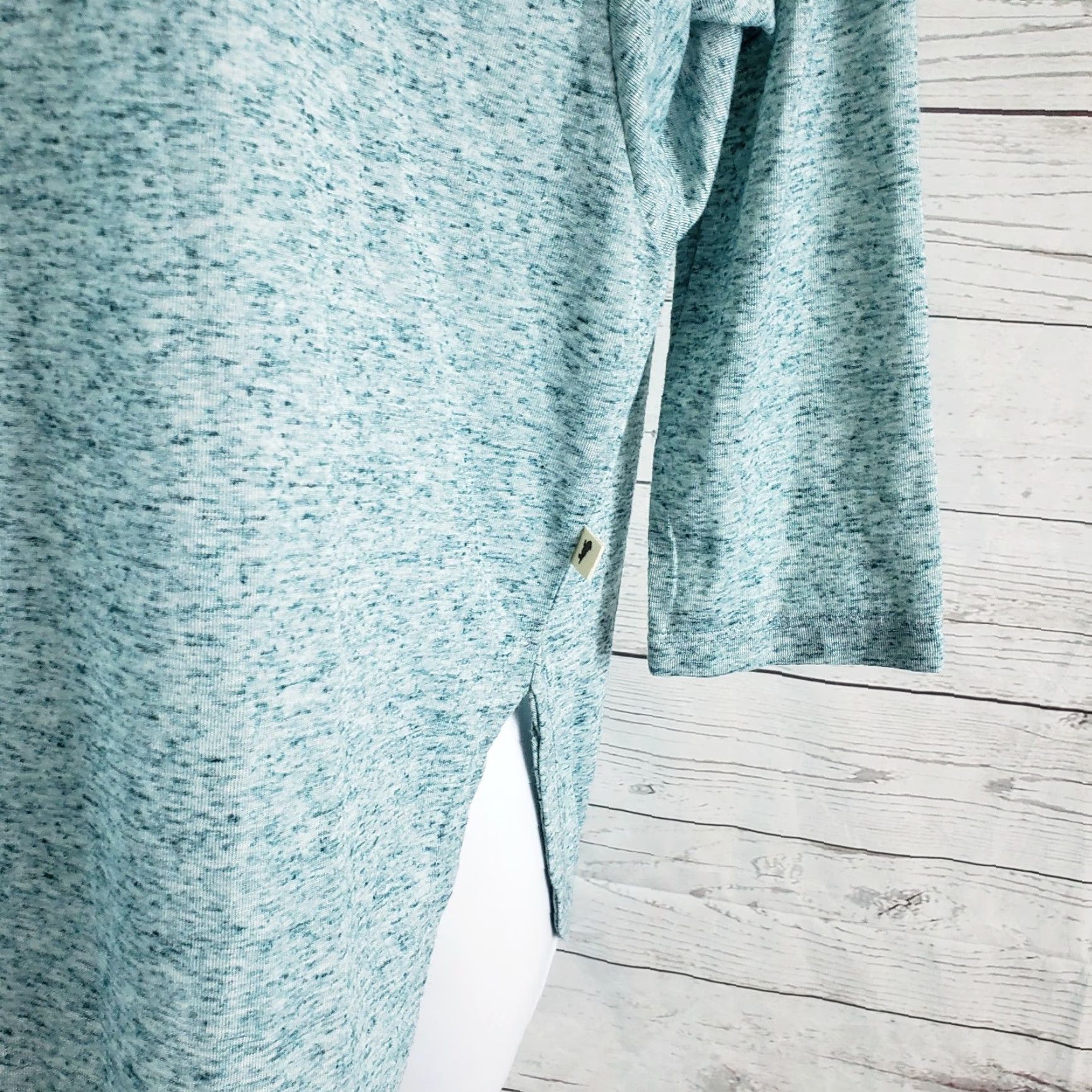 Toad&Co Toad&Co Womens Ember 3/4 Sleeve Tee XS Blue Heathered Tee Mens? Size XS / US 0-2 / IT 36-38 - 4 Thumbnail