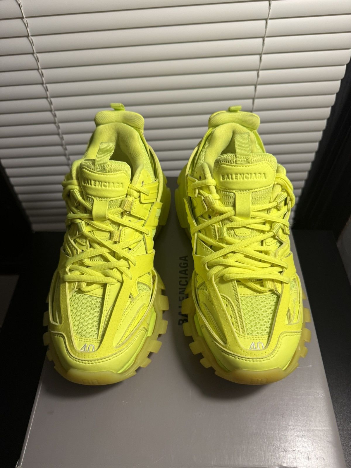 Balenciaga Balenciaga Track Neon Yellow Low Top Sneaker 7 US / 40 EU Size US 7 / EU 40 - 2 Thumbnail