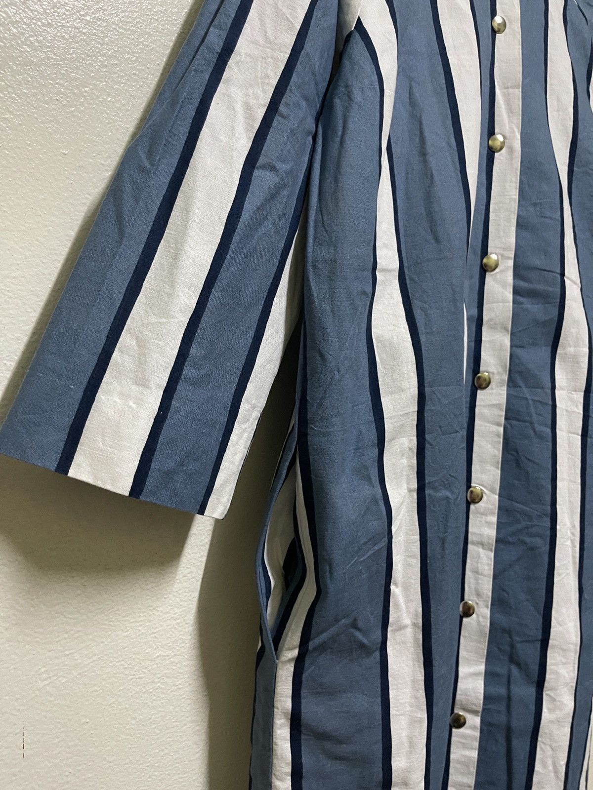 Marimekko × Vintage Vintage Marimekko 1977 Finland Dress Button Striped Size XS / US 0-2 / IT 36-38 - 3 Thumbnail