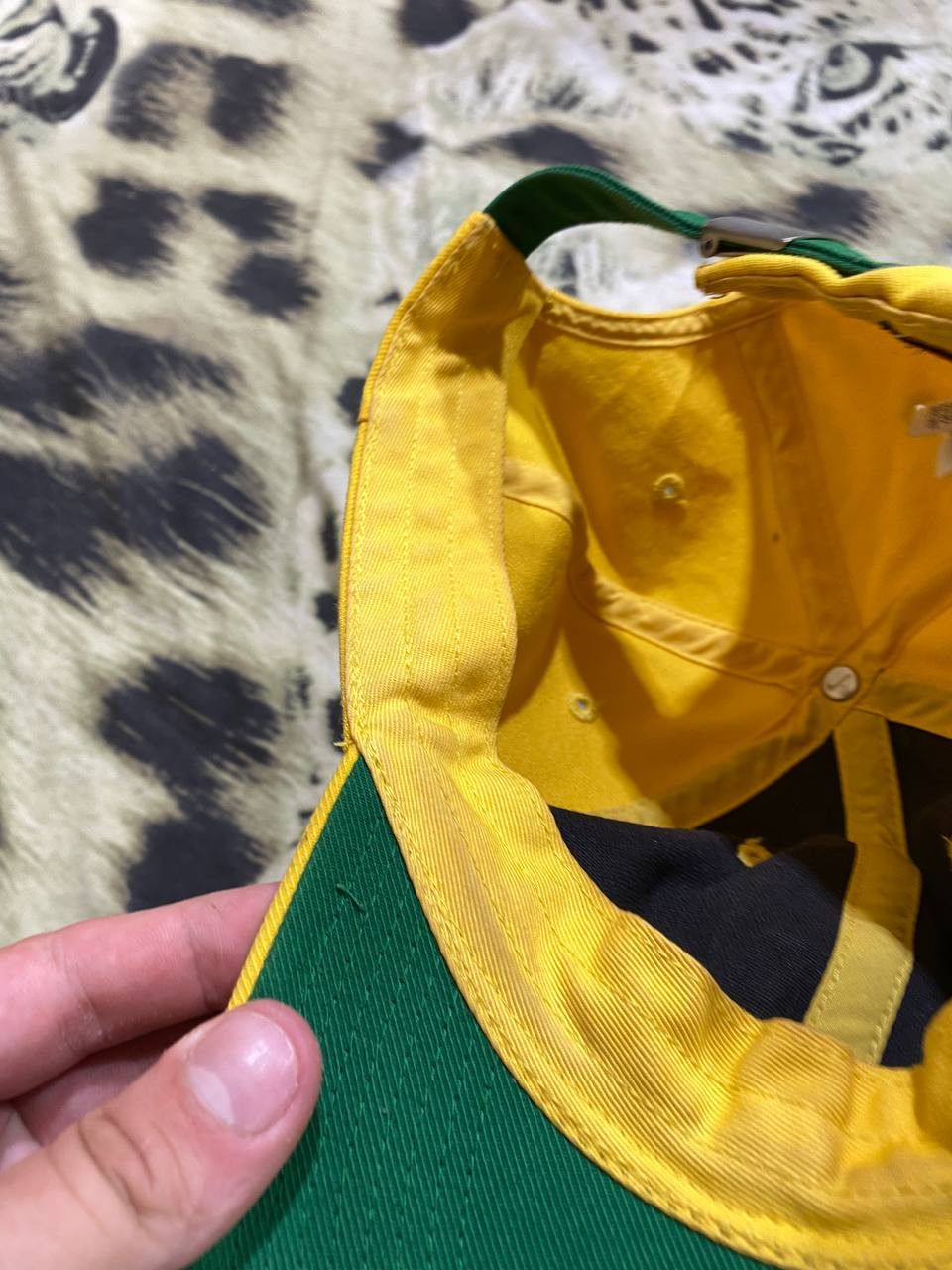 Nike Hats yellow Vintage Nike big logo Cap Y2K streetwear Size ONE SIZE - 12 Thumbnail