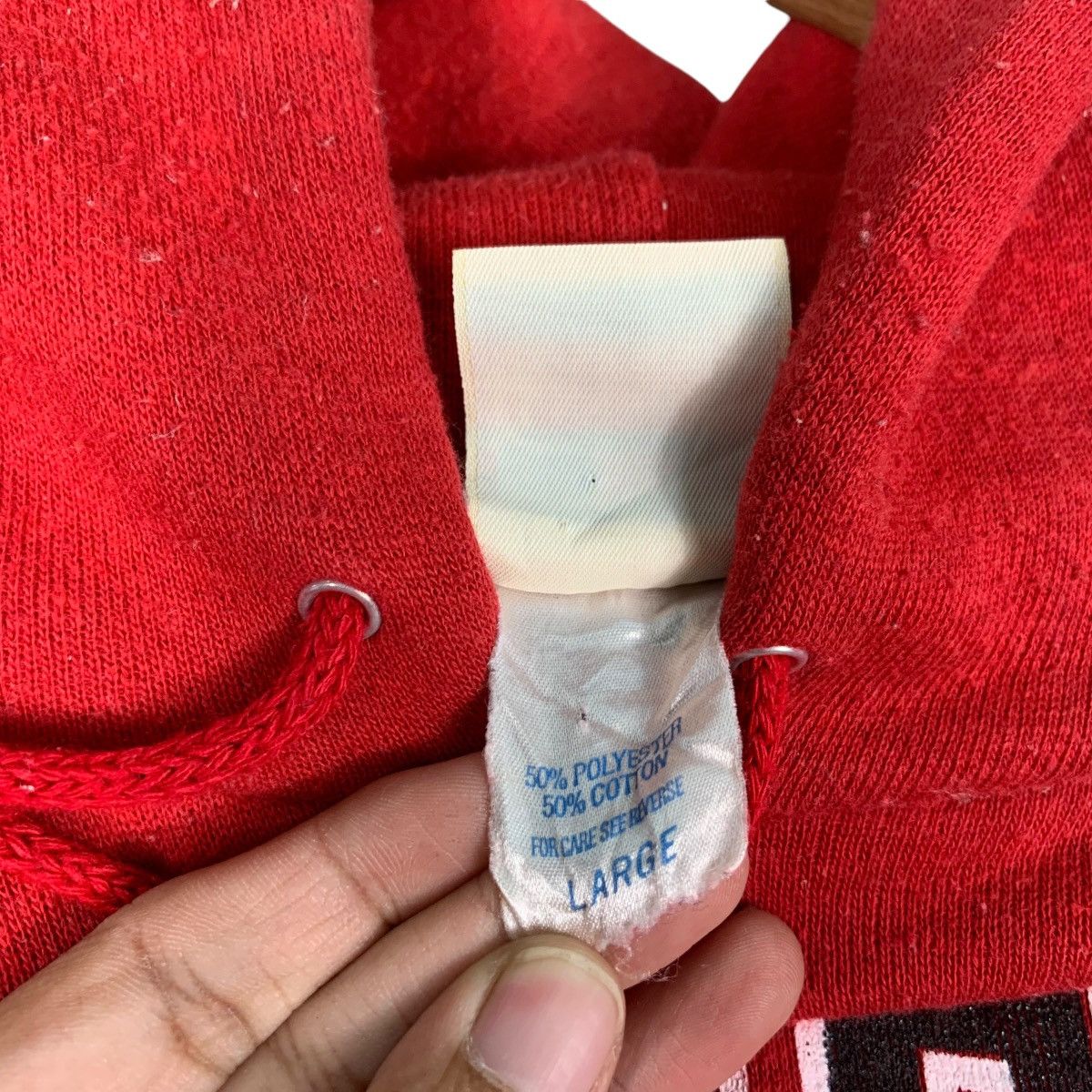 Vintage BASSETT WALKER Georgia Big Logo Pullover Hoodies #1218-C55 Size US L / EU 52-54 / 3 - 12 Thumbnail