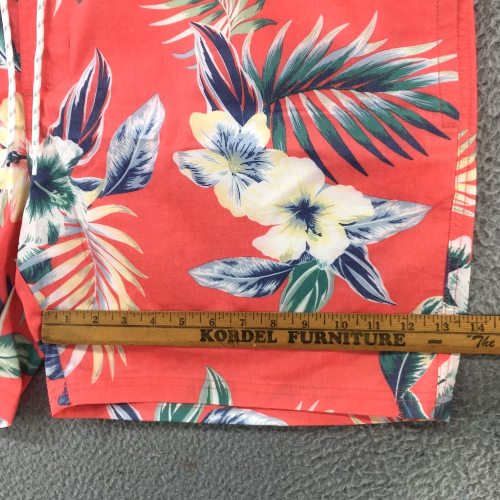 Vintage Goodfellow & Co Tropical Board Shorts Mens XXL Pink Hawaiian Elastic Waist Size US 39 - 5 Thumbnail