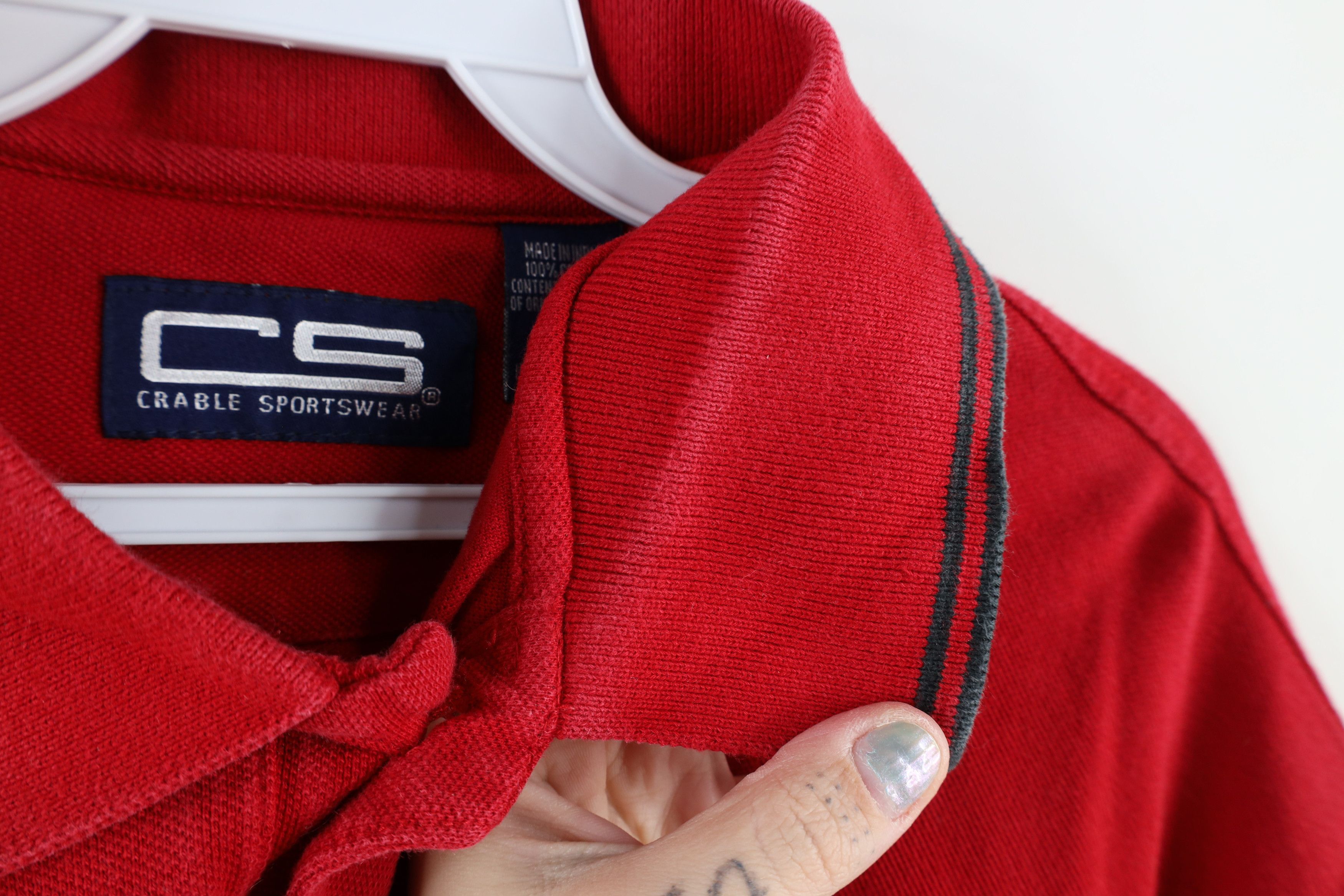 Vintage Vintage 90s Out Ohio State University Golf Polo Shirt Red Size US L / EU 52-54 / 3 - 7 Thumbnail