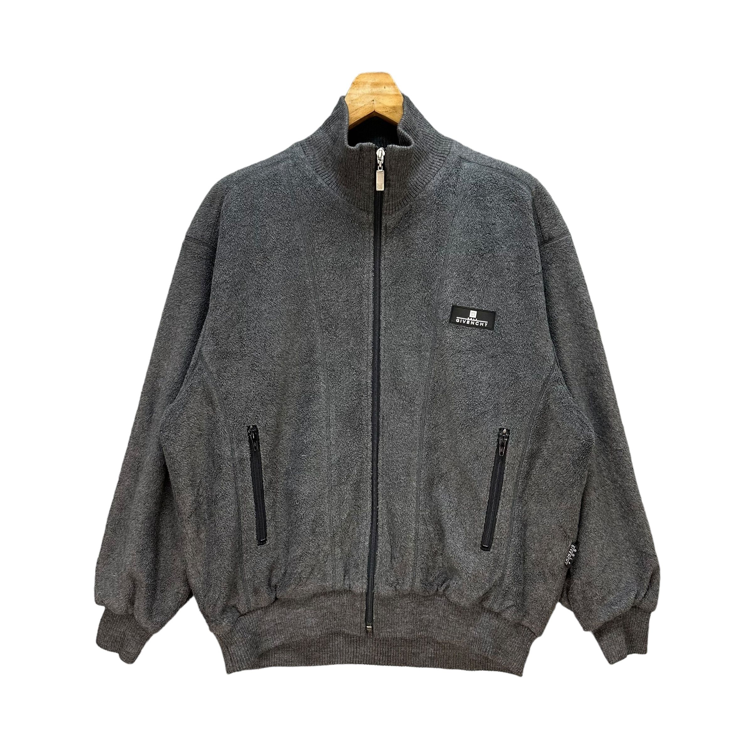 Givenchy GIVENCHY GOLF Fleece Sweater Bomber Jacket #A47-1091 Size US XL / EU 56 / 4 - 1 Thumbnail