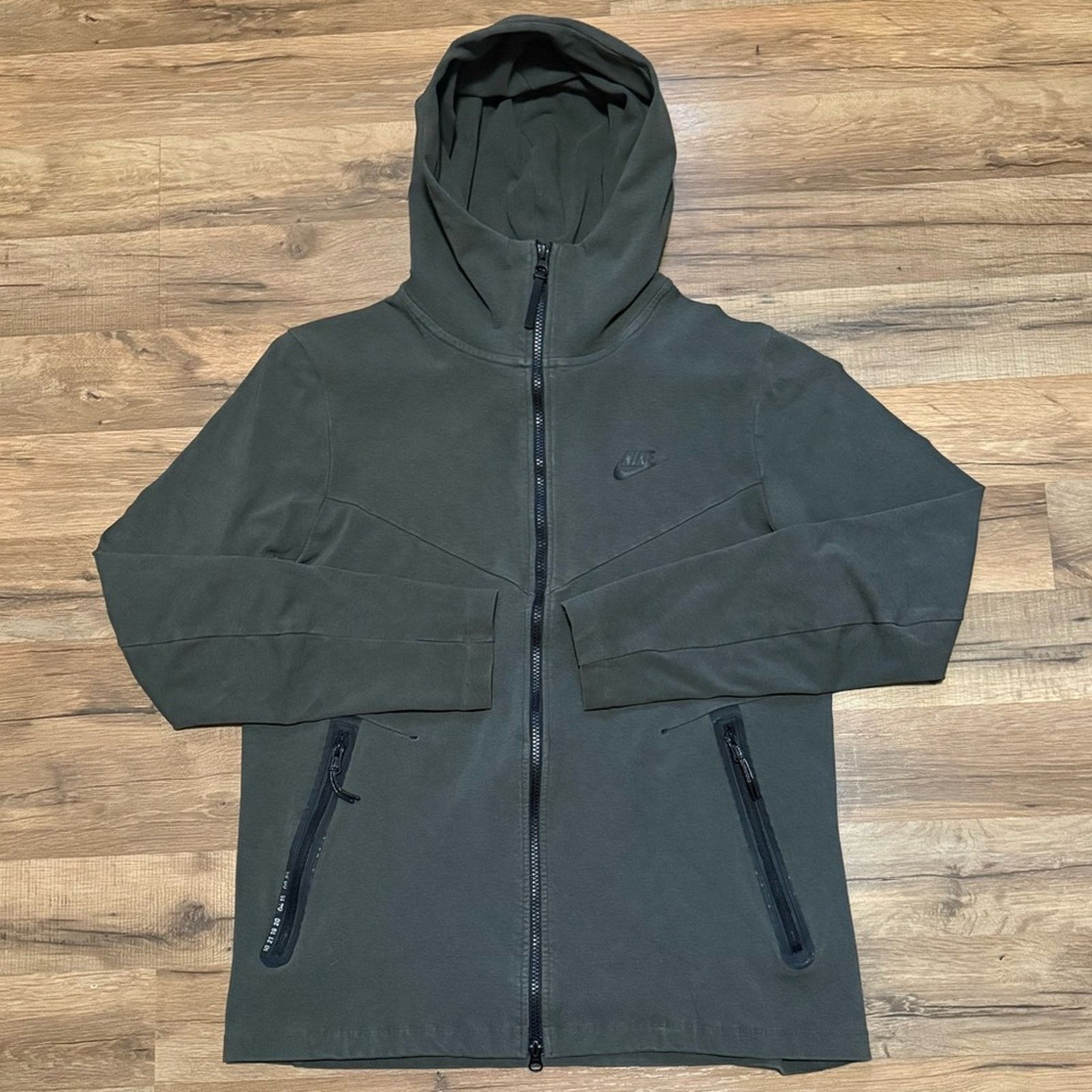 Nike Nike Tech Fleece Zip Up Olive Hoodie Sweatshirt Size US L / EU 52-54 / 3 - 1 Thumbnail