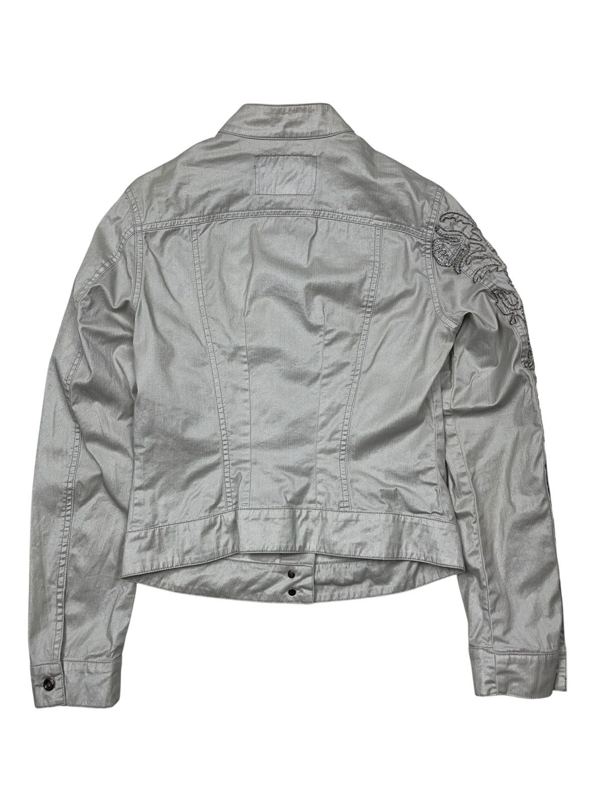 Parasuco Vintage Parasuco Cult Metallic Jacket Button Up Studded y2k Size S / US 4 / IT 40 - 4 Thumbnail