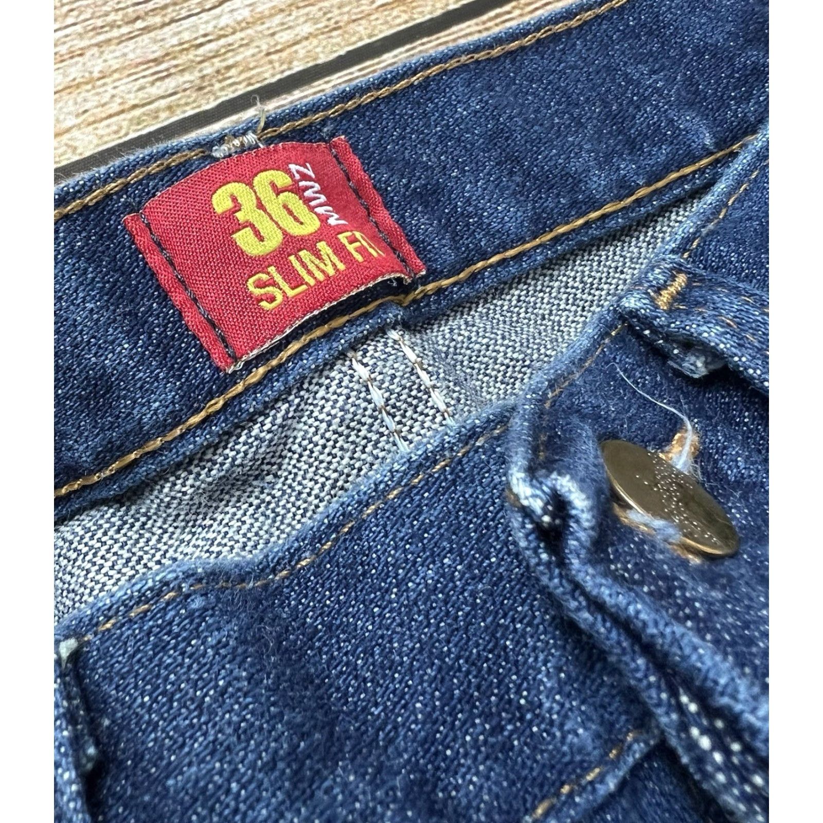 Wrangler VINTAGE Wrangler Jeans Mens Slim Denim Blue 30x32 36MWZ Western Cowboy Retro 5-Pocket Size US 30 / EU 46 - 4 Thumbnail