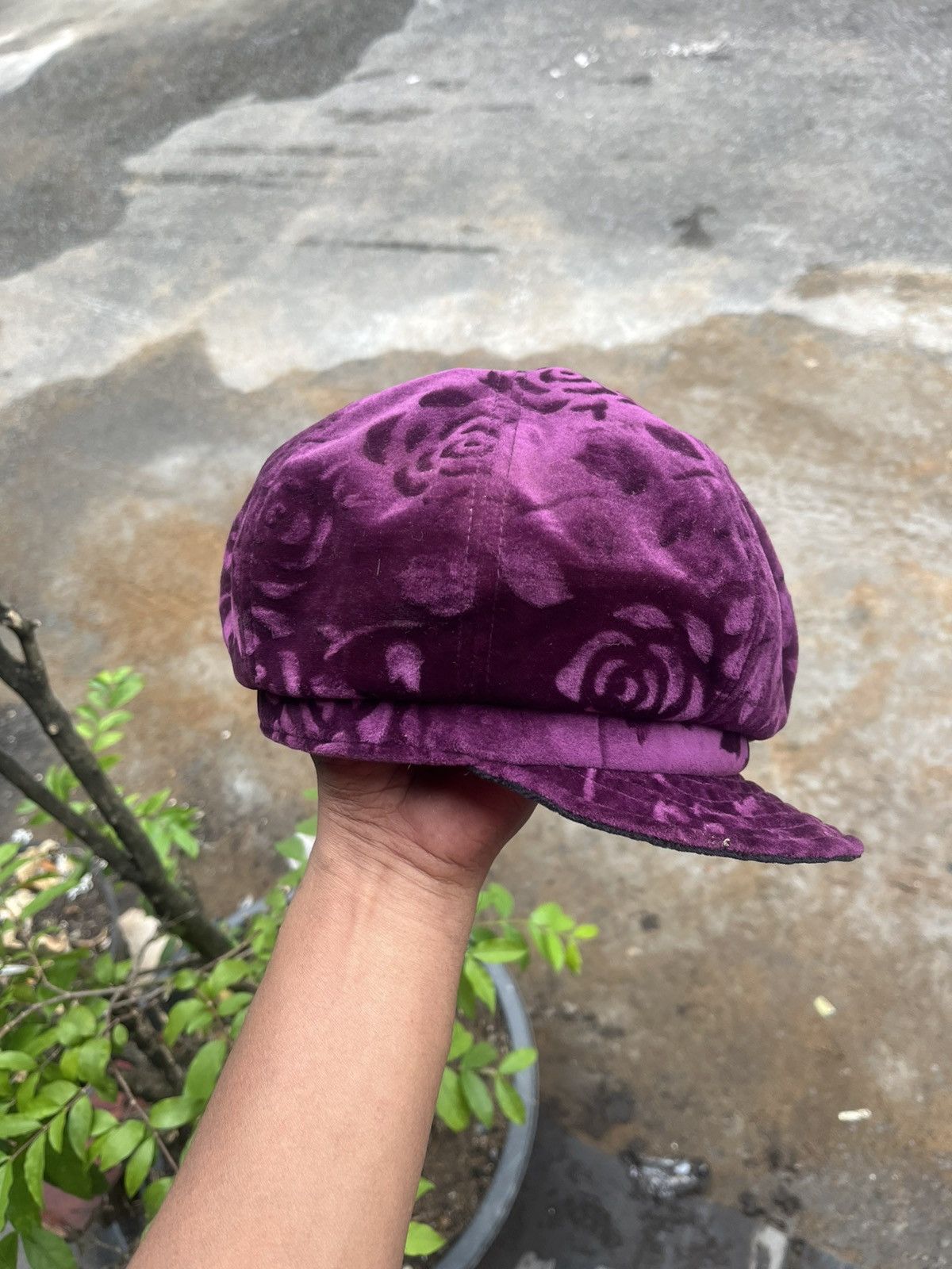 Beauty Beast Japanese Cabbie Hat Purple Vintage Size ONE SIZE - 9 Thumbnail