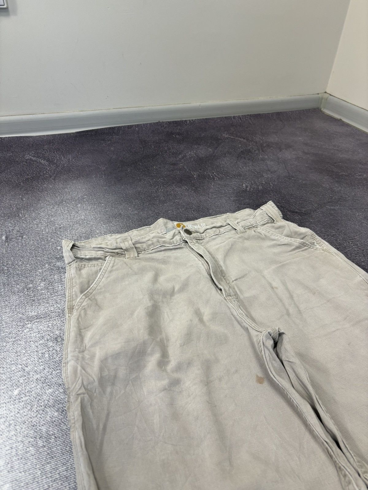 Carhartt Vintage Carhartt Y2K Workwear Beige Hype Carpenter Shorts Size US 36 / EU 52 - 10 Thumbnail