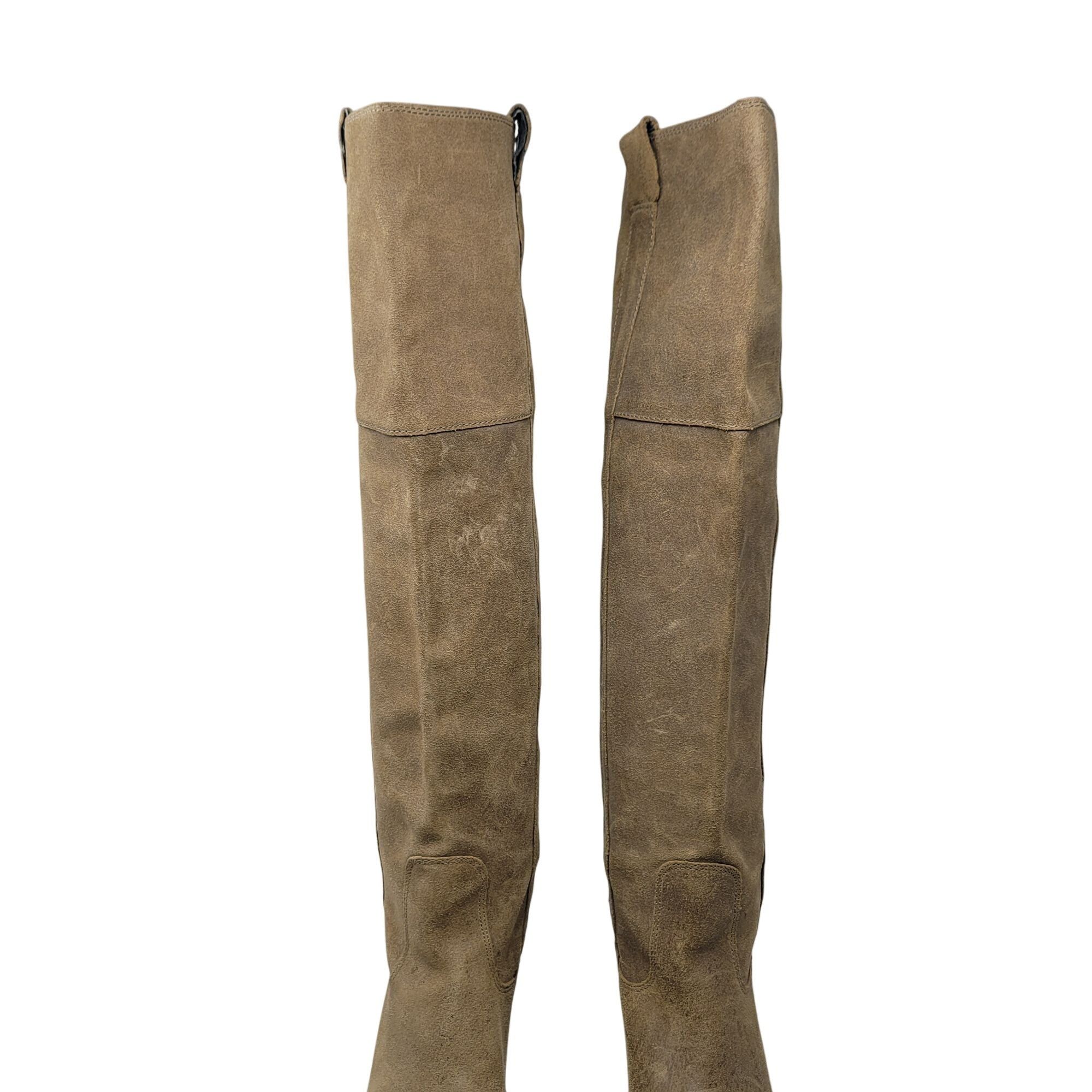 Other Report Belzer Over Knee Tan Suede Leather Boots Sz 7.5 Distr Size US 7.5 / IT 37.5 - 6 Thumbnail