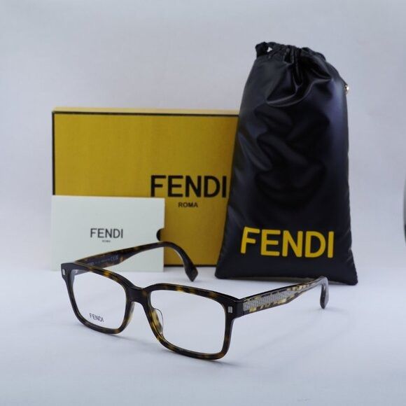Fendi Fendi FE50030I 052 Dark Havana Eyeglasses - Lowest Price! Size ONE SIZE - 14 Thumbnail