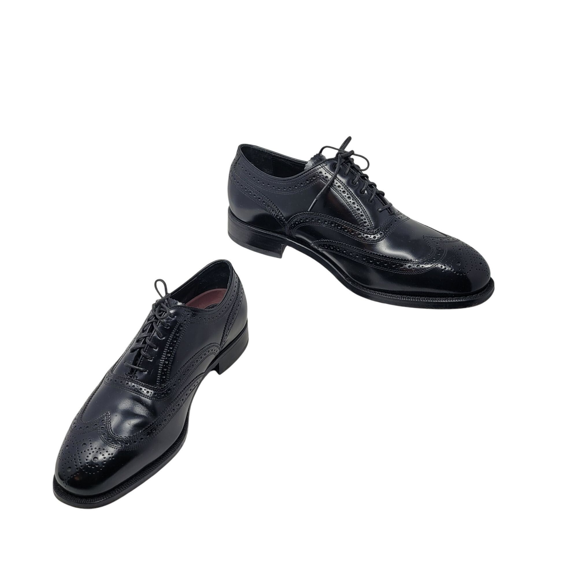 Florsheim Florsheim Lexington Wingtip Oxford Shoes Size 9 Black Leathe Size US 9 / EU 42 - 6 Thumbnail