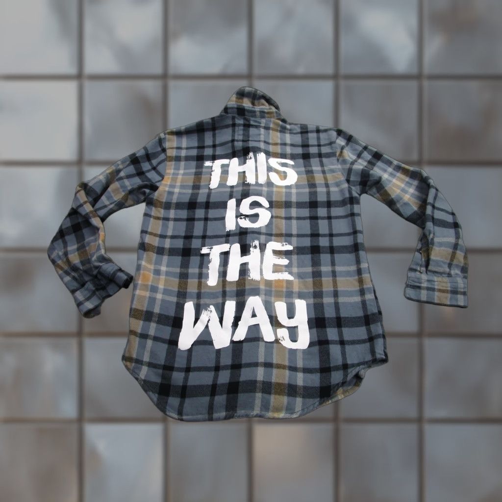 Disney Star Wars Shirt Mens Medium Blue Plaid Cakeworthy This Is The Way Flannel Shirt Size US M / EU 48-50 / 2 - 1 Thumbnail
