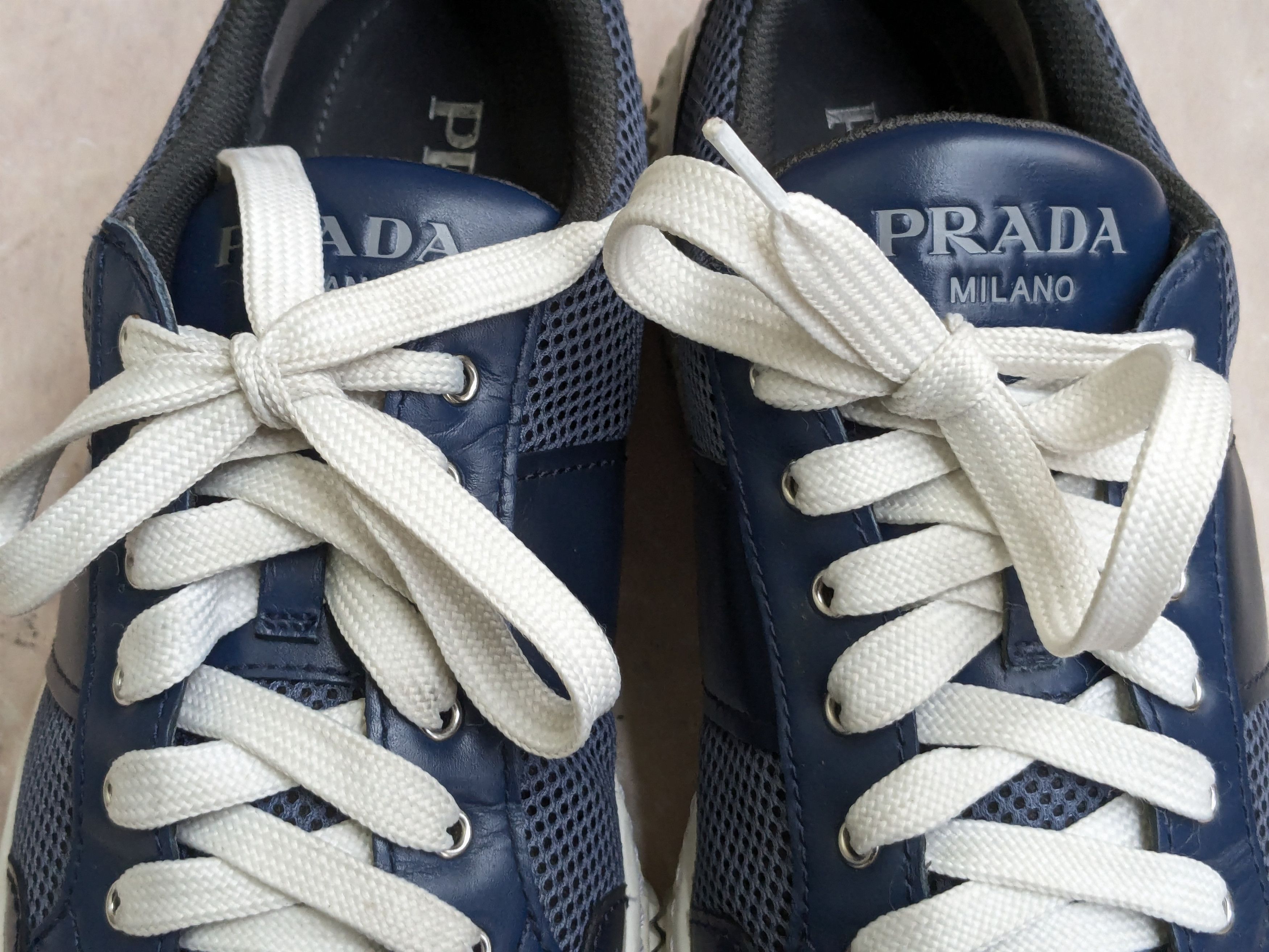 Prada Prada Sneakers Navy Blue 10.5 Size US 10.5 / EU 43-44 - 2 Thumbnail