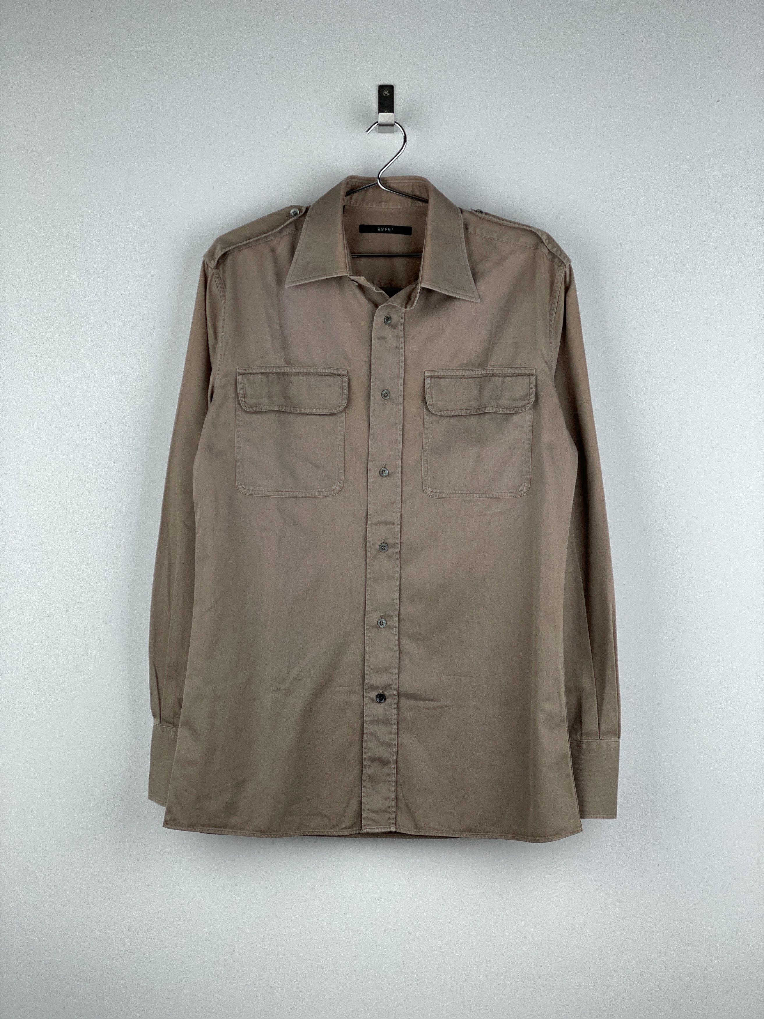 Gucci by Tom Ford SS01 Military-Pocket Button-Up Shirt Size US M / EU 48-50 / 2 - 1 Thumbnail