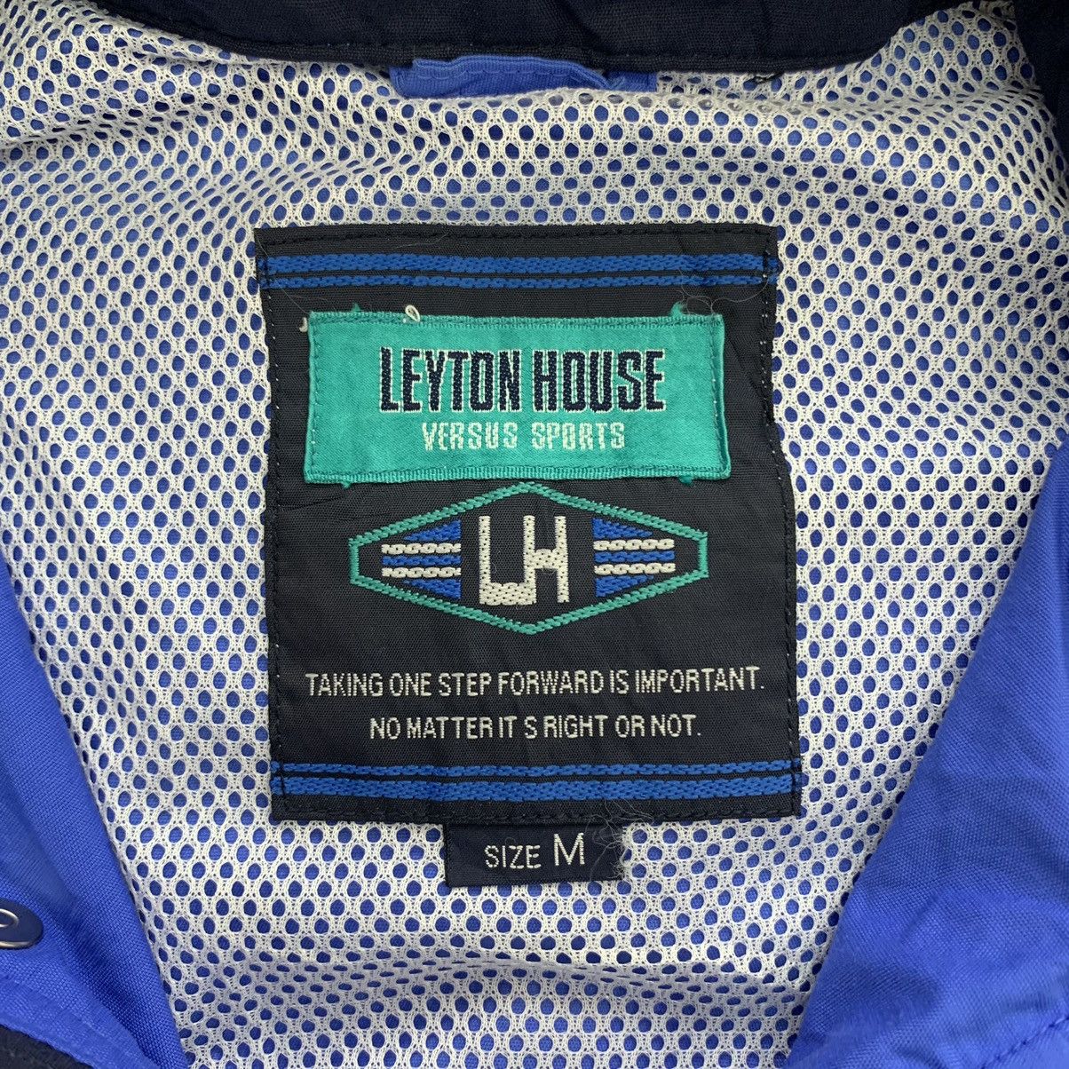 Vintage Vintage LEYTON HOUSE Racing Embroidered Logo Blue Bomber Size US M / EU 48-50 / 2 - 8 Thumbnail