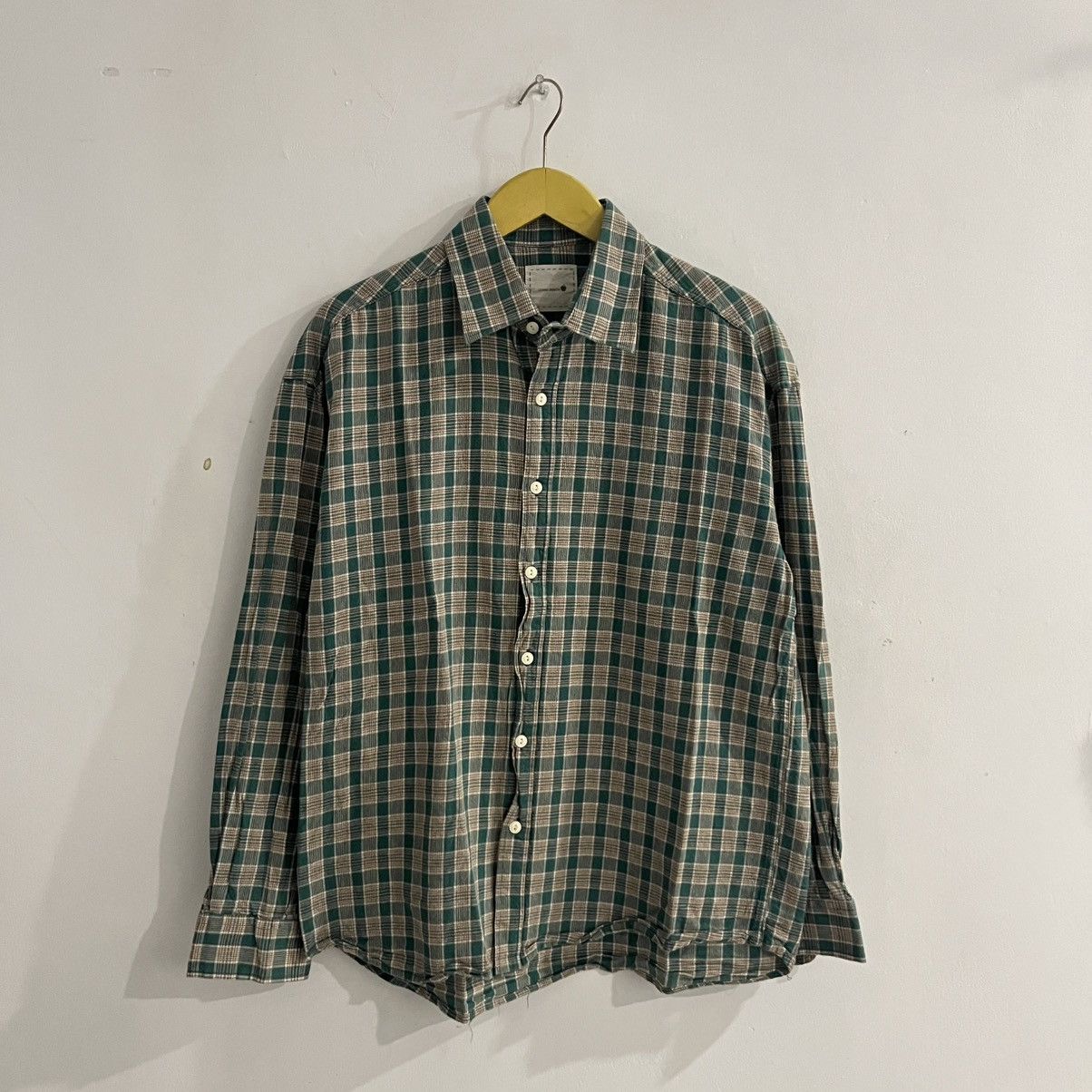 Japanese Brand Green Apple - Plaid Ls Button Up Size US L / EU 52-54 / 3 - 1 Thumbnail