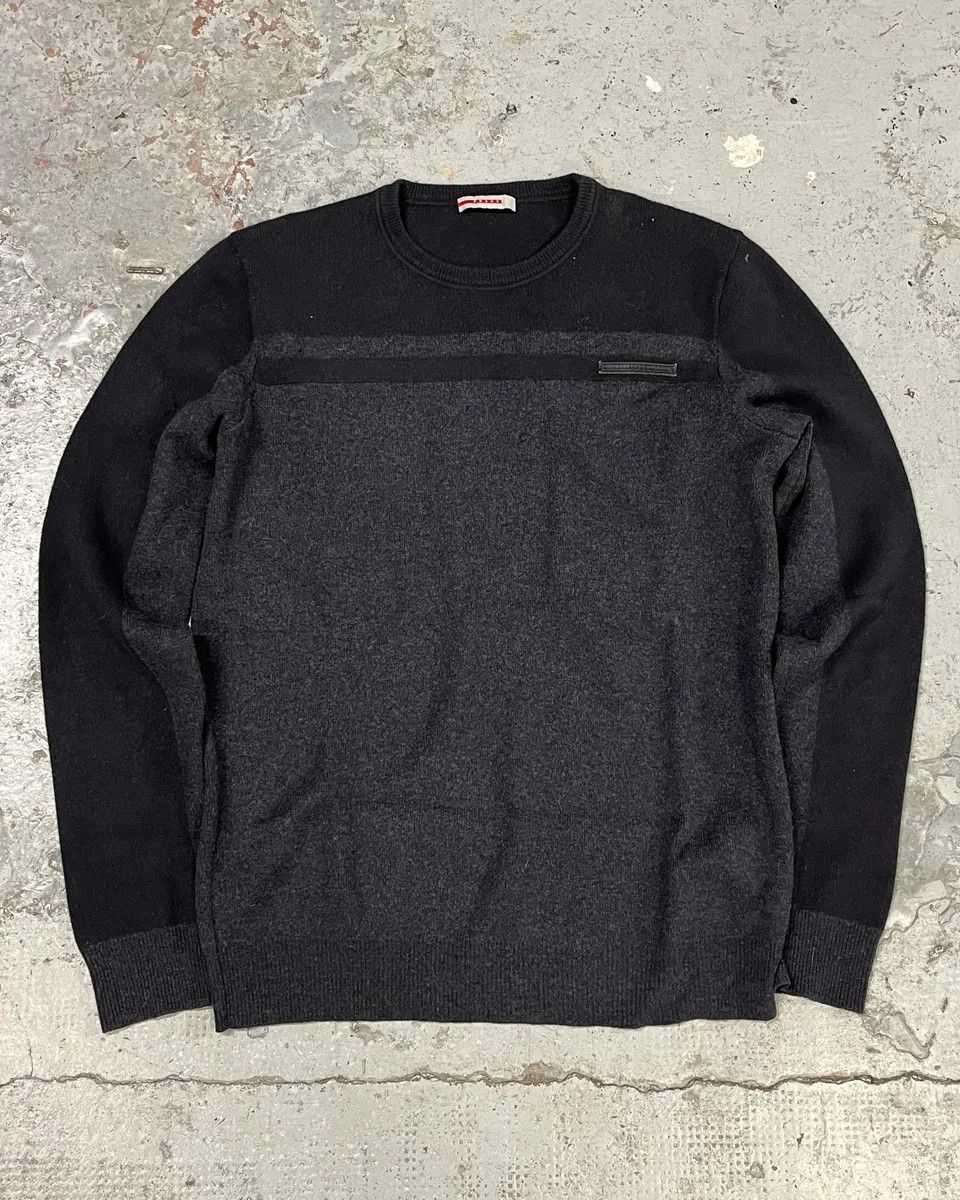 Prada AW2006 Prada Grey & Black Wool Sweater Size US M / EU 48-50 / 2 - 1 Thumbnail