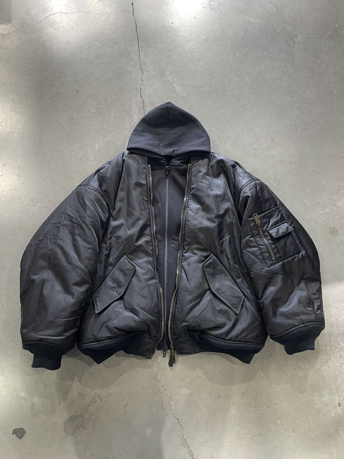 Balenciaga SS23 Balenciaga All In Nylon Bomber Jacket | Grailed