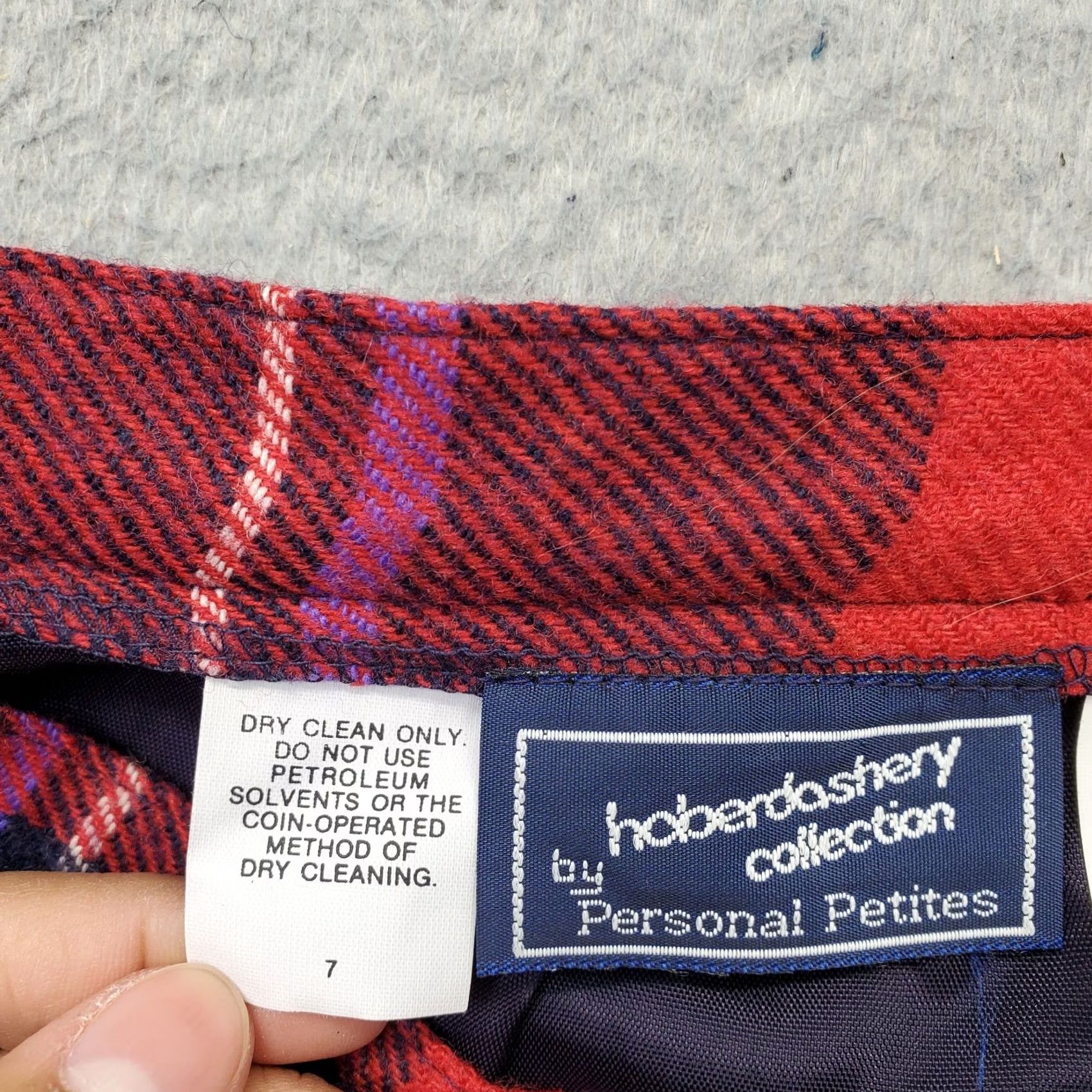 Vintage Haberdashery Collection Skirt Women Size 10P Womens Short Plaid Pleated Lined Made USA Size 32" / US 10 / IT 46 - 7 Thumbnail