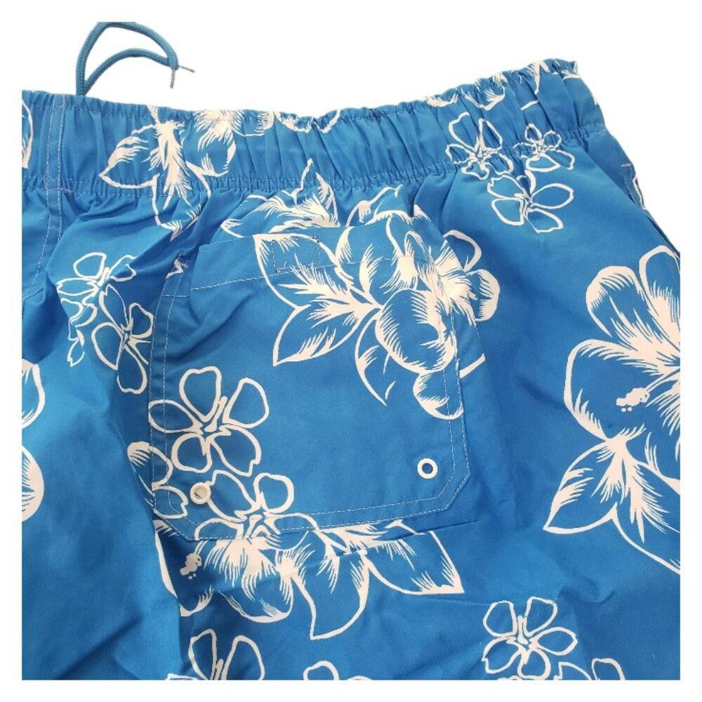 Designer CT1495 KS Island Hibiscus Print Swim Trunks 6XL Size US 44 / EU 60 - 6 Thumbnail