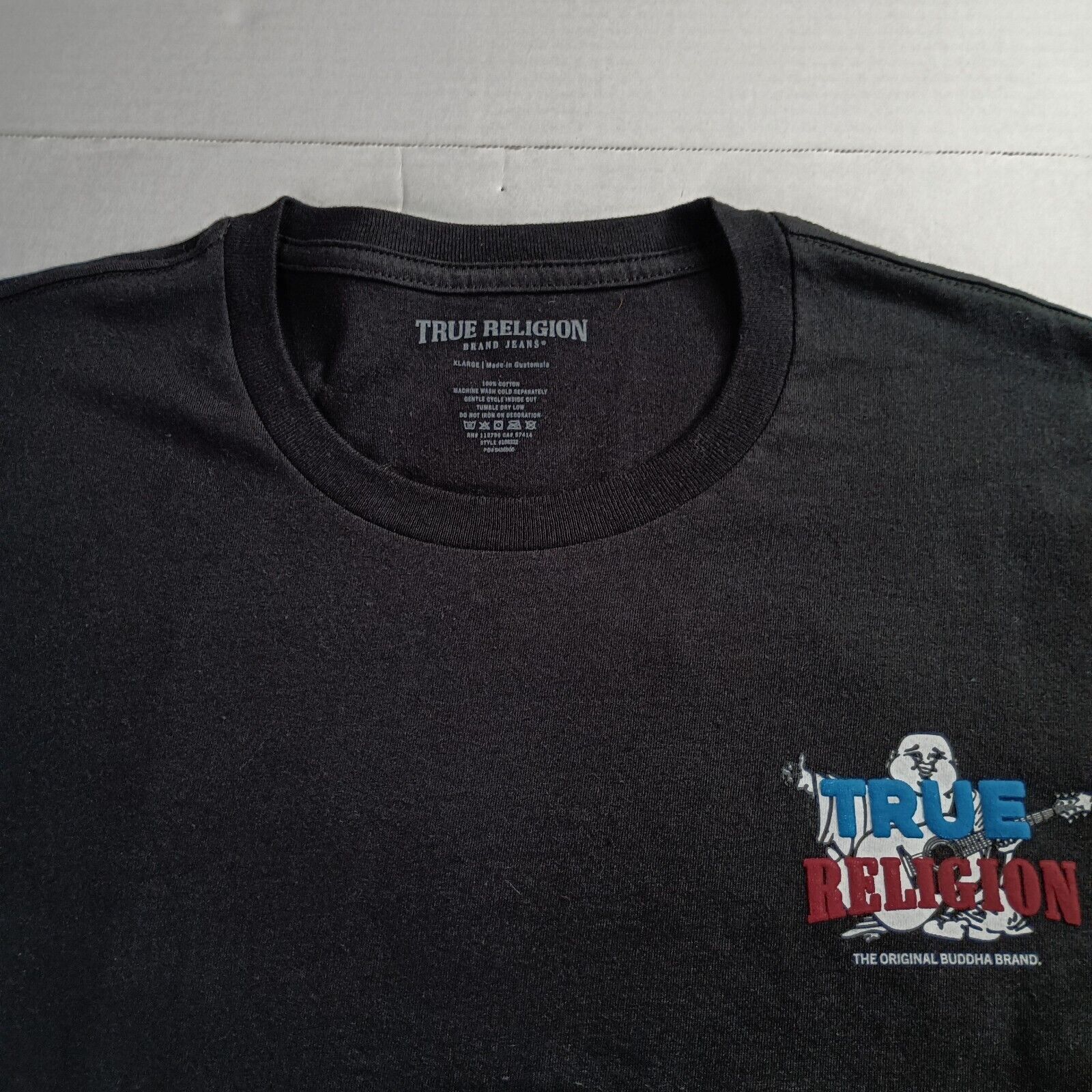 True Religion True Religion T-shirt Men's XL TR Buddha Tee Black Size US XL / EU 56 / 4 - 2 Thumbnail