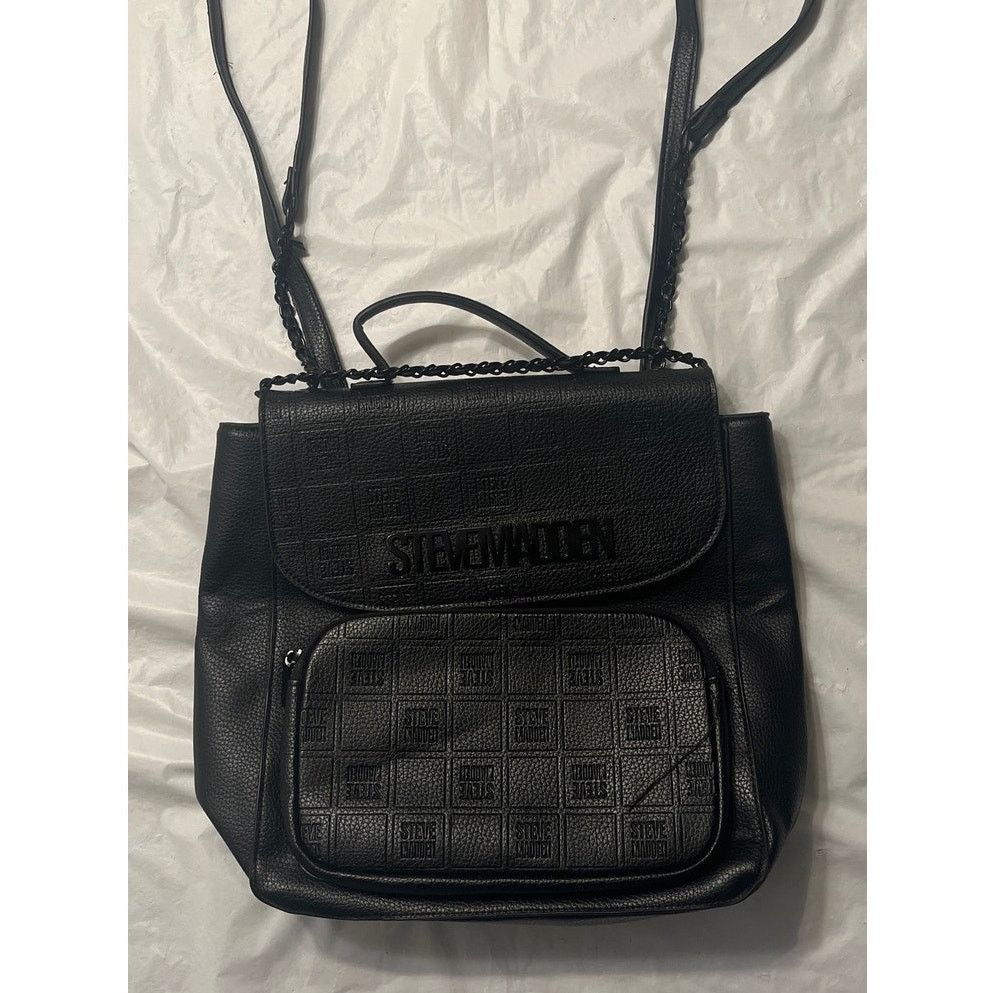 Steve Madden Steve Madden Bseyda Backpack Purse Faux Leather Size ONE SIZE - 14 Thumbnail