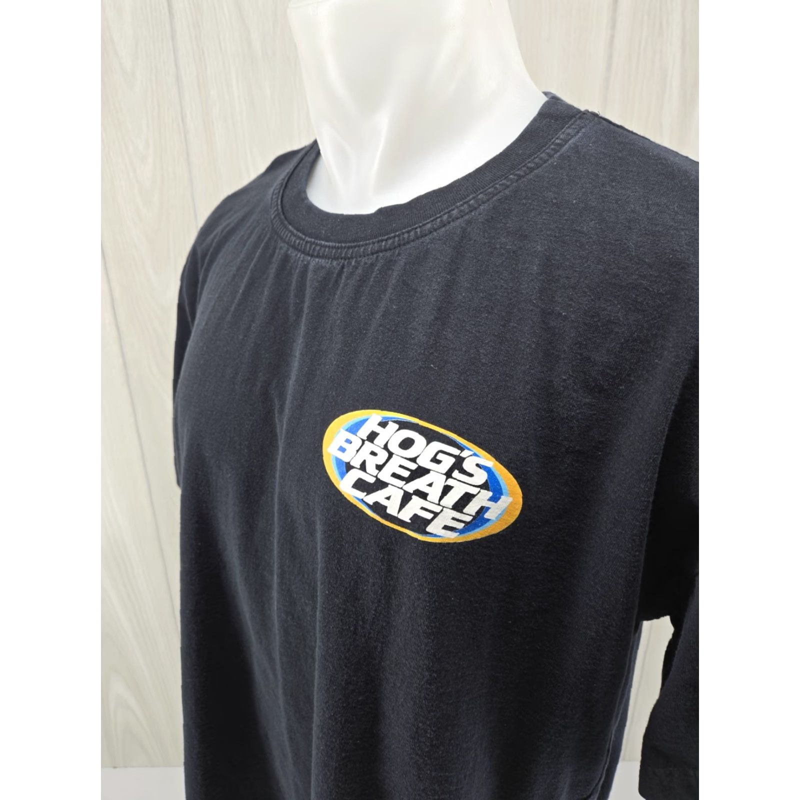 Vintage Hog’s Breath Cafe Saloon Cairns Australia Short Sleeve T-Shirt L Black Bad Hog Clothing Mens Shirt 90s Outdoor Australia Anniversary Shirt Size US L / EU 52-54 / 3 - 5 Thumbnail