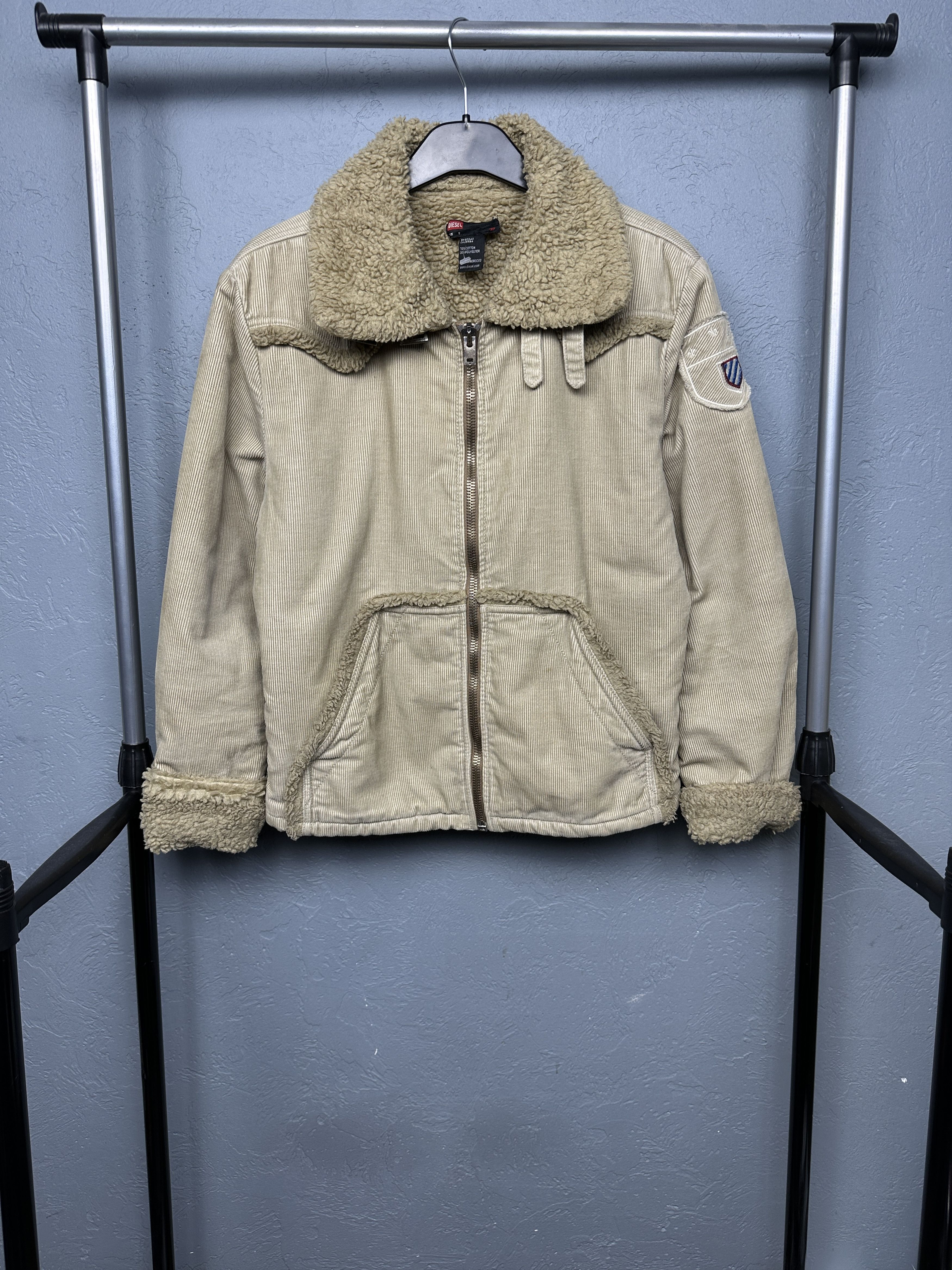 Diesel Diesel Vintage Womens Corduroy Sherpa Jacket Size S / US 4 / IT 40 - 1 Thumbnail