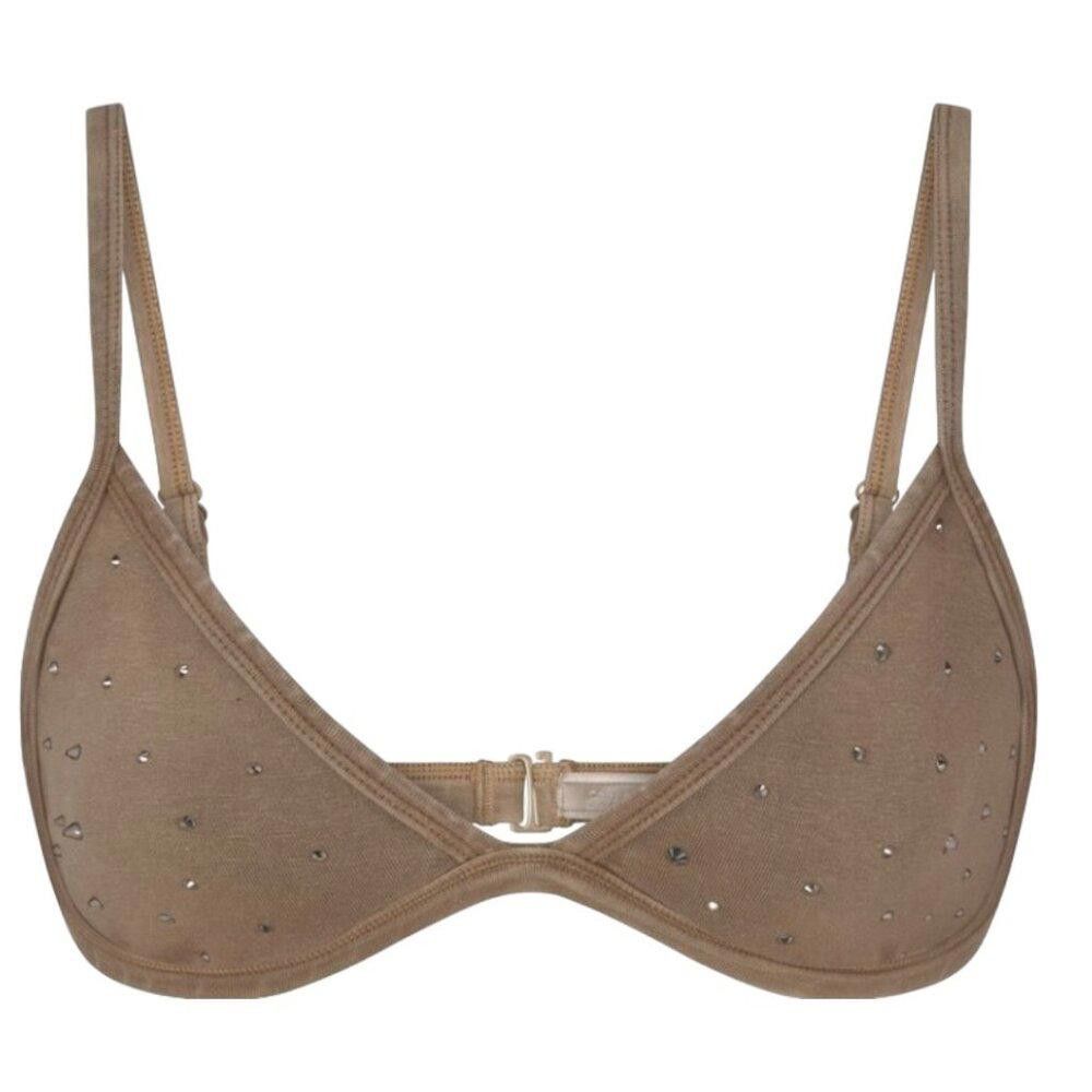 Designer SKB1714 Skims NWT Outdoor Rhinestone Bralette Desert 4X Size ONE SIZE - 1 Thumbnail