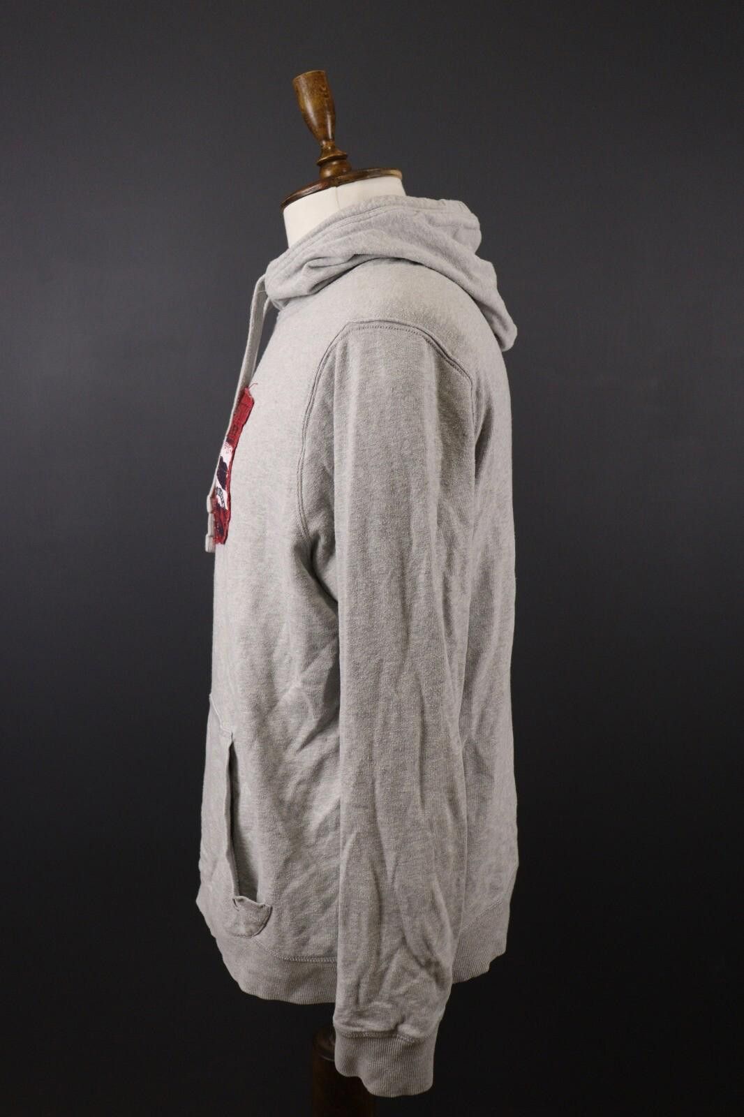 Napapijri Napapijri Big Logo Gray Sweatshirt Hoodie Size XL Size US XL / EU 56 / 4 - 5 Thumbnail