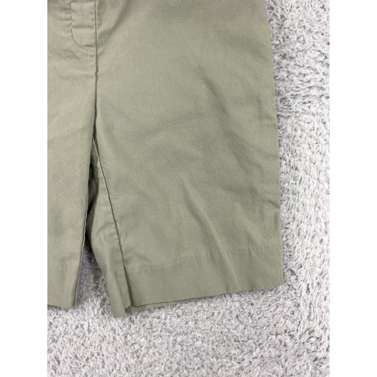 Vintage Hilary Radley Shorts Womens Small Green Bermuda Casual Activewear 5-Pocket Design Pockets 9 in Inseam Rayon Blend Viscose Wrap: No Size 28" / US 6 / IT 42 - 4 Thumbnail