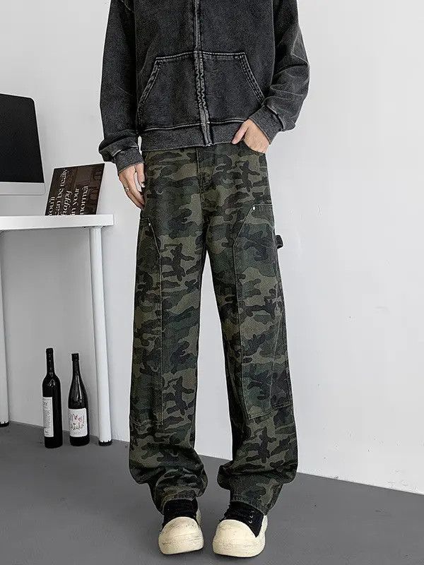 Japanese Brand Retro loose straight leg high street casual jeans Size US 32 / EU 48 - 1 Thumbnail
