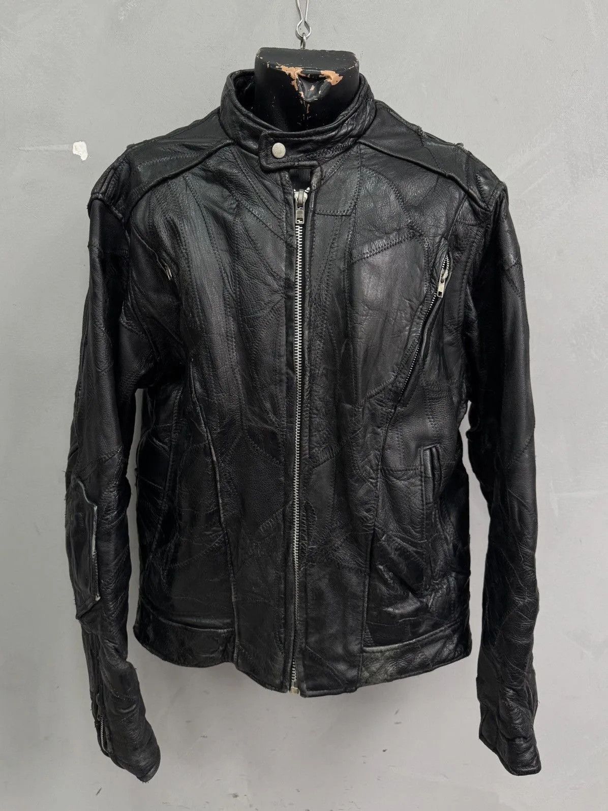 Schott Vintage Leather Jacket Cropped Rick Owens Style Diesel Rare Size US L / EU 52-54 / 3 - 1 Thumbnail