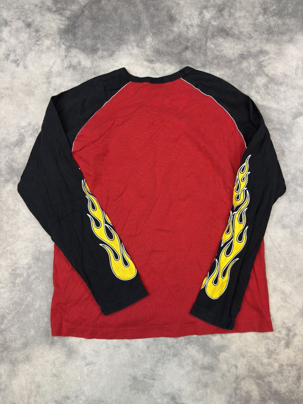 Japanese Brand × Vintage Vintage Skateboard Flame Logo Fishbone Longsleeve tshirt y2k Size US L / EU 52-54 / 3 - 5 Thumbnail