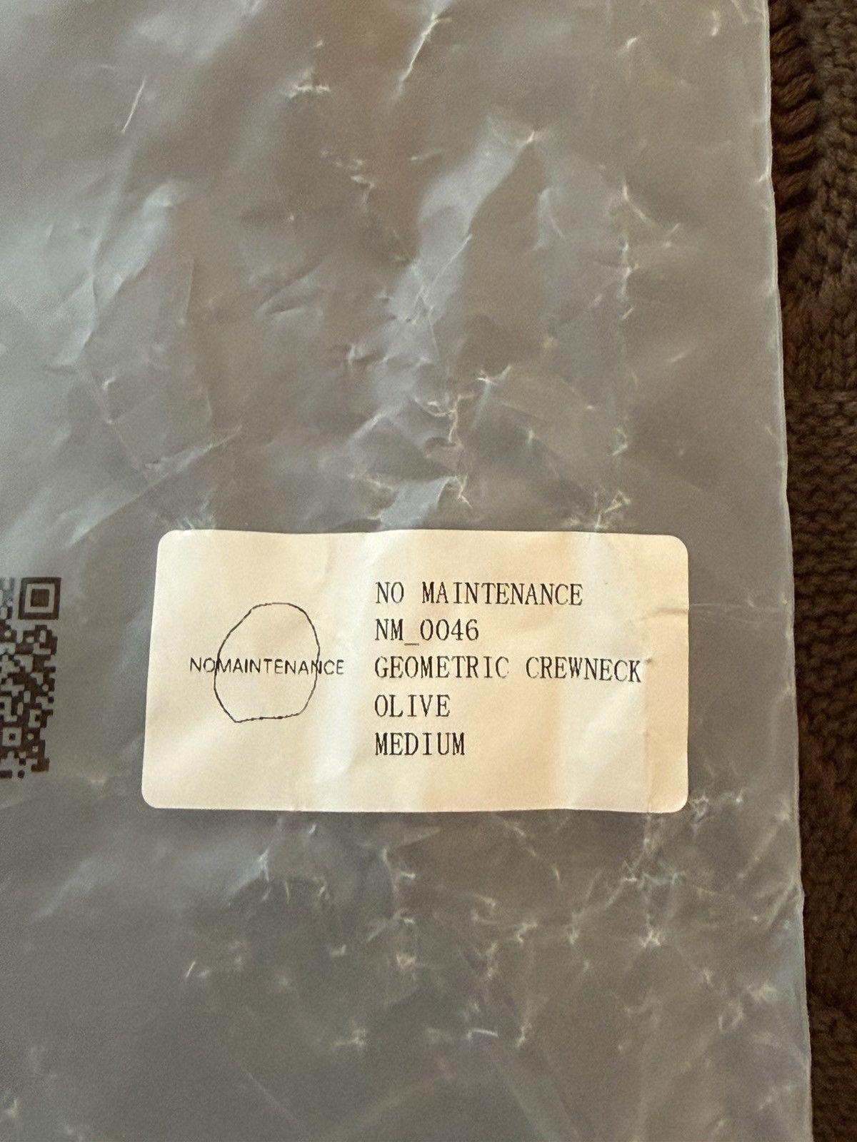 No Maintenance No Maintenance Geometric Crewneck Olive Size US M / EU 48-50 / 2 - 4 Thumbnail
