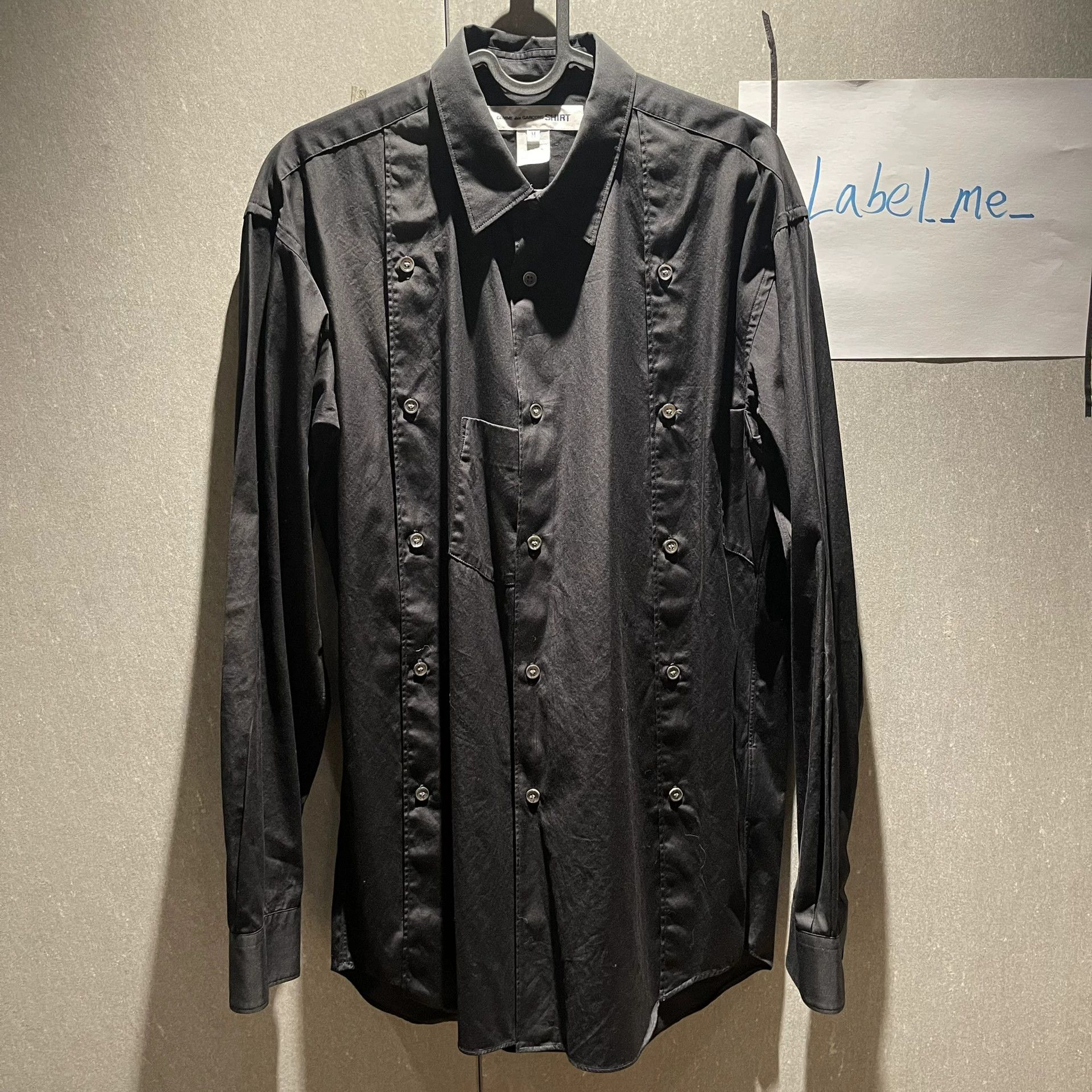 Comme des Garcons Comme des Garçons Black Multi-Button Shirt Size US M / EU 48-50 / 2 - 1 Thumbnail