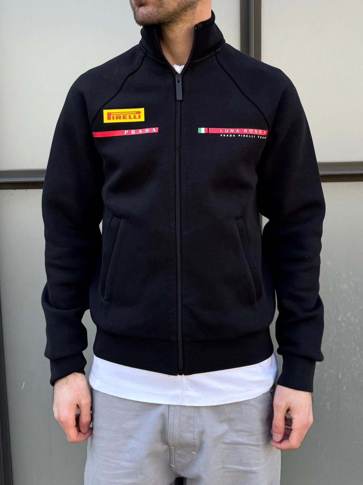 Prada Prada Luna Rossa Jet Black Neoprene Sailing Jacket Size US S / EU 44-46 / 1 - 2 Thumbnail
