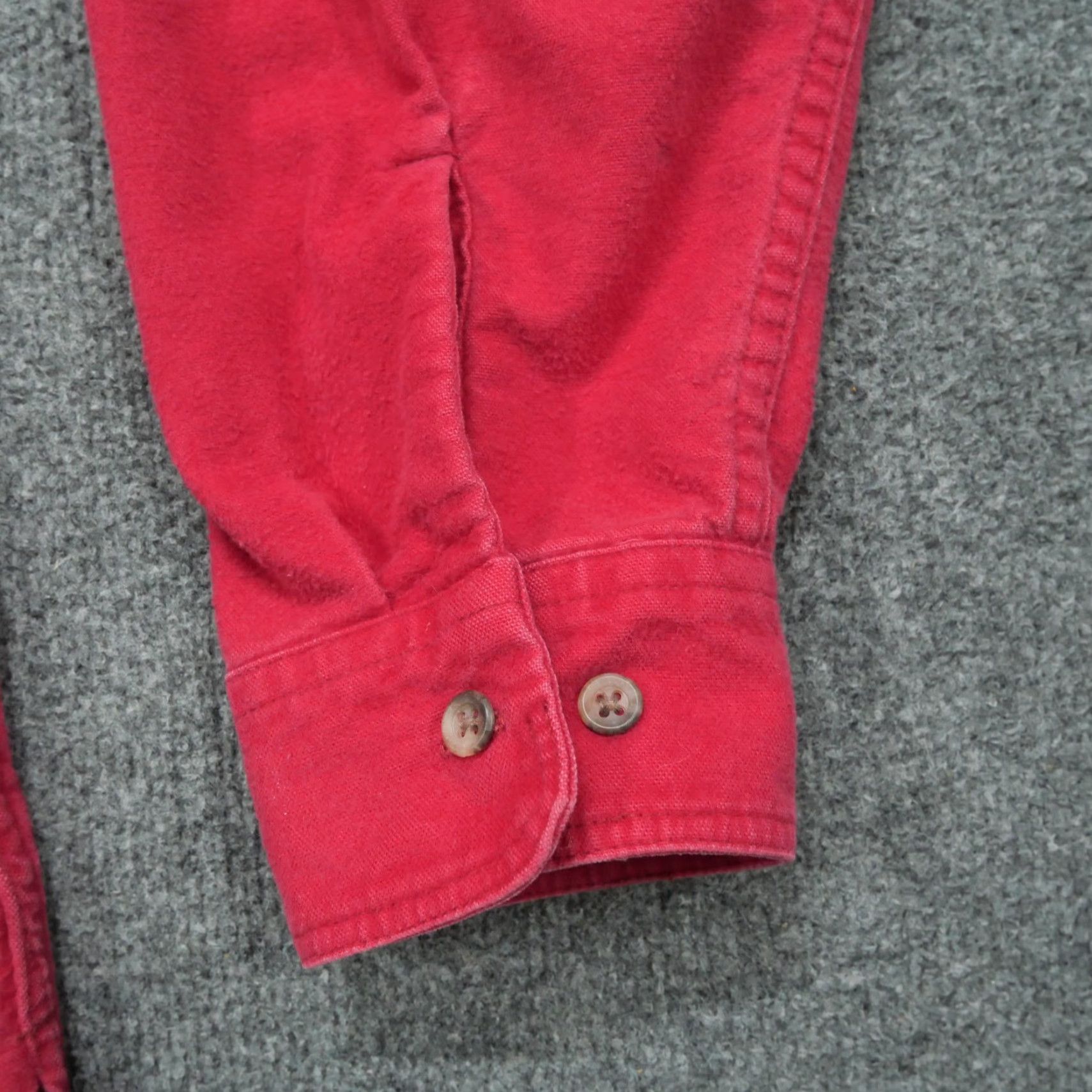 Eddie Bauer VINTAGE Eddie Bauer Shirt Mens XLT XL Tall Red Chamois Heavyweight Outdoors 80s Size US XL / EU 56 / 4 - 7 Thumbnail