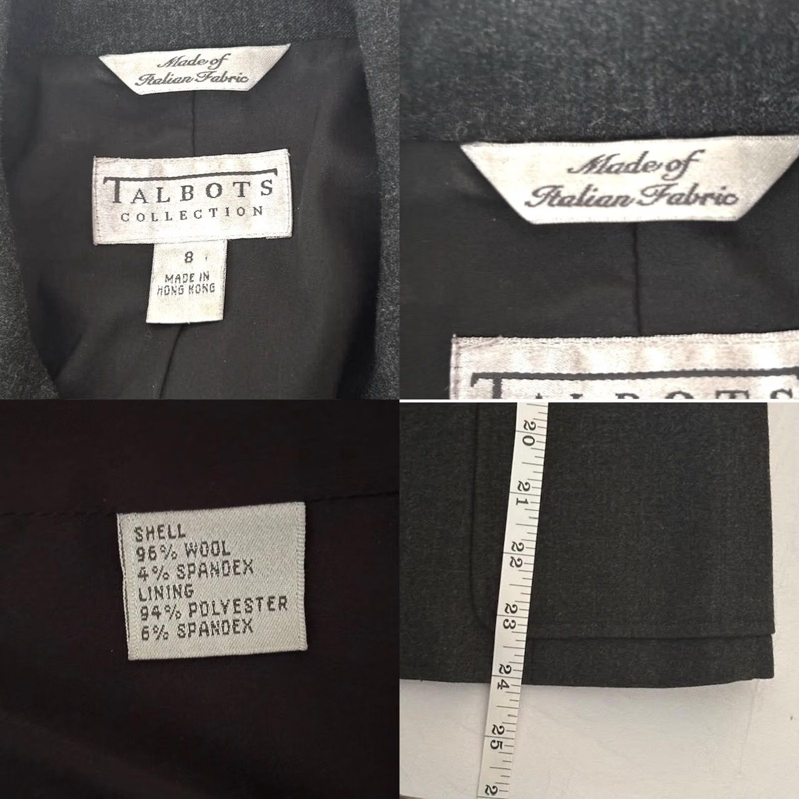 Talbots Vintage Talbots Black Wool Blazer Jacket - Womens Size 8 Size M / US 6-8 / IT 42-44 - 8 Thumbnail