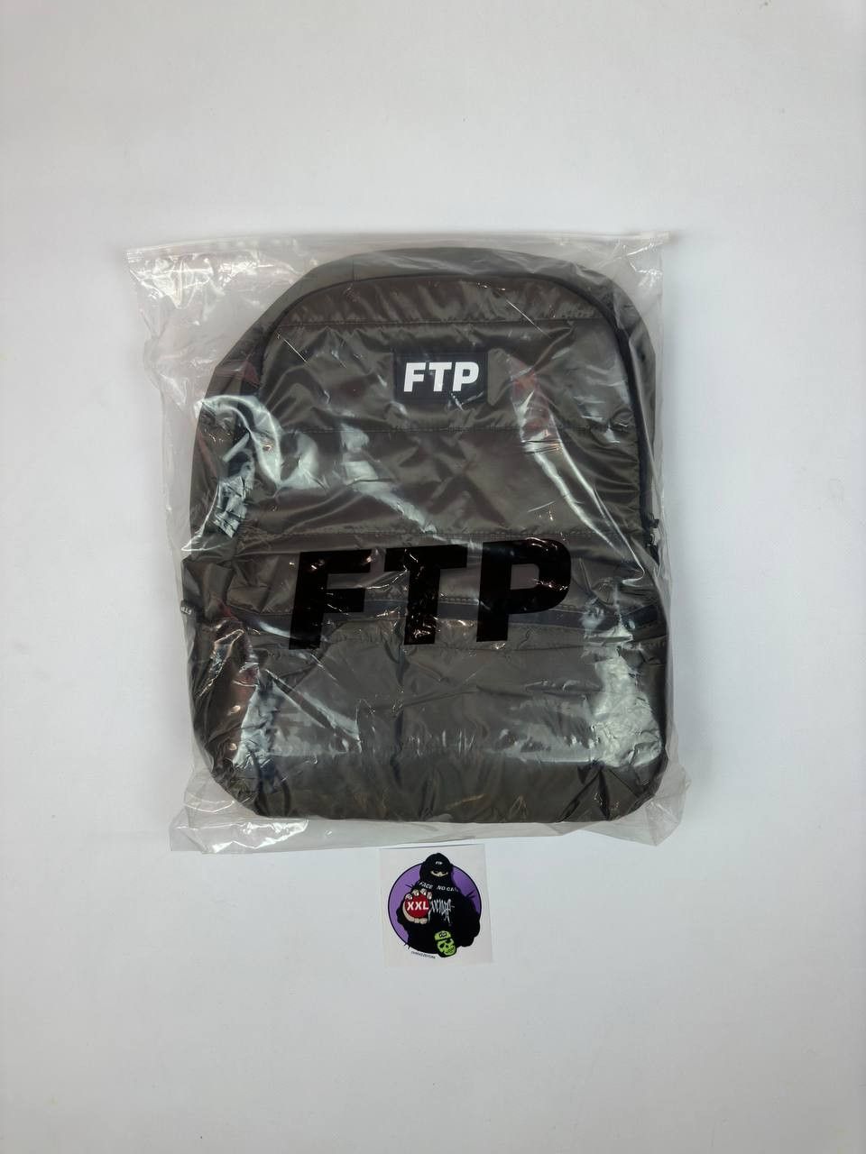 Fuck The Population FTP Puffer Backpack (OLIVE) Size ONE SIZE - 3 Thumbnail