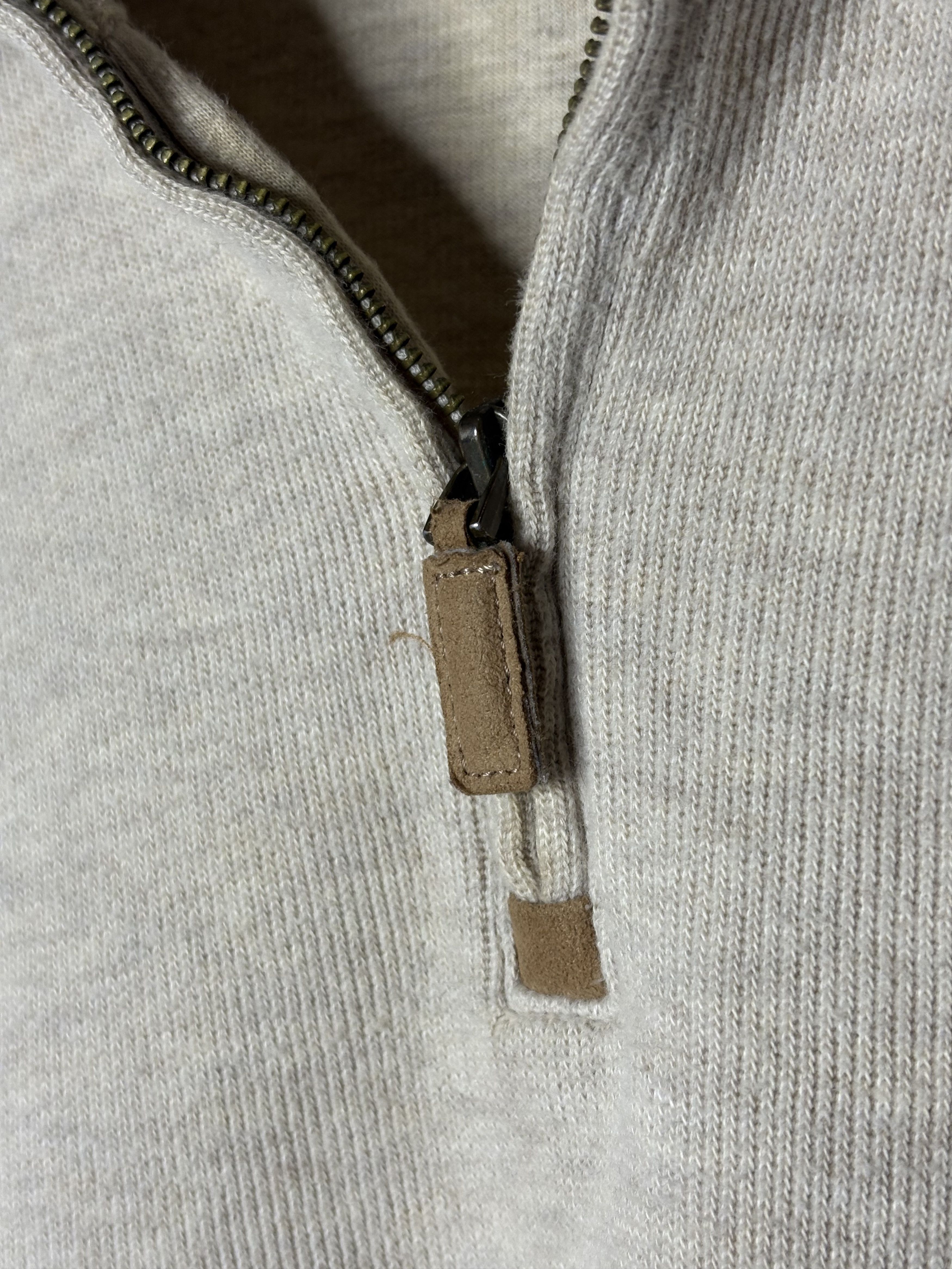 Polo Ralph Lauren VTG Polo Ralph Lauren Sweater Mens Medium Cream Half Zip Size US M / EU 48-50 / 2 - 4 Thumbnail