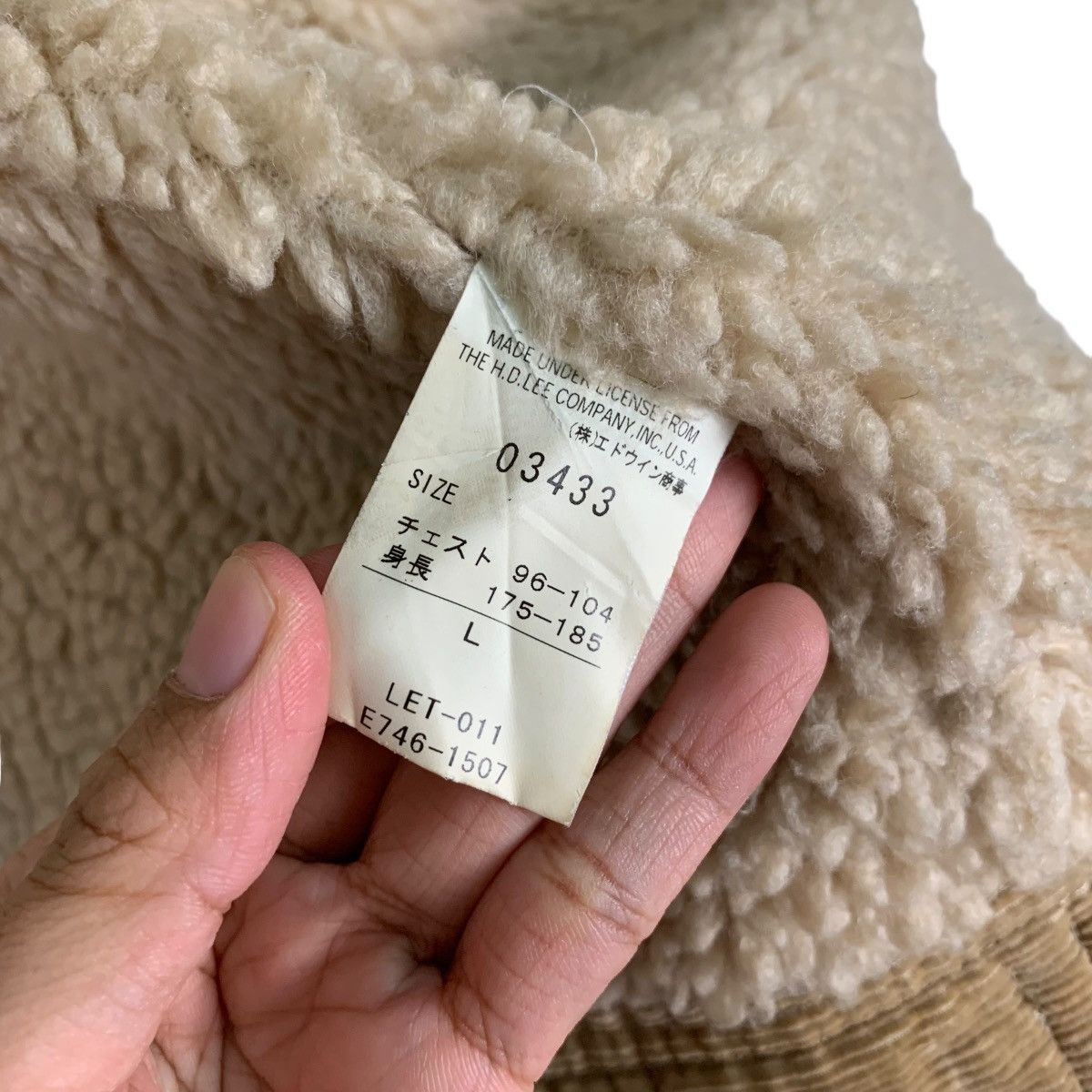 Lee LEE Storm Rider Sanforized Corduroy Sherpa Jacket #0583-C27 Size US L / EU 52-54 / 3 - 17 Thumbnail