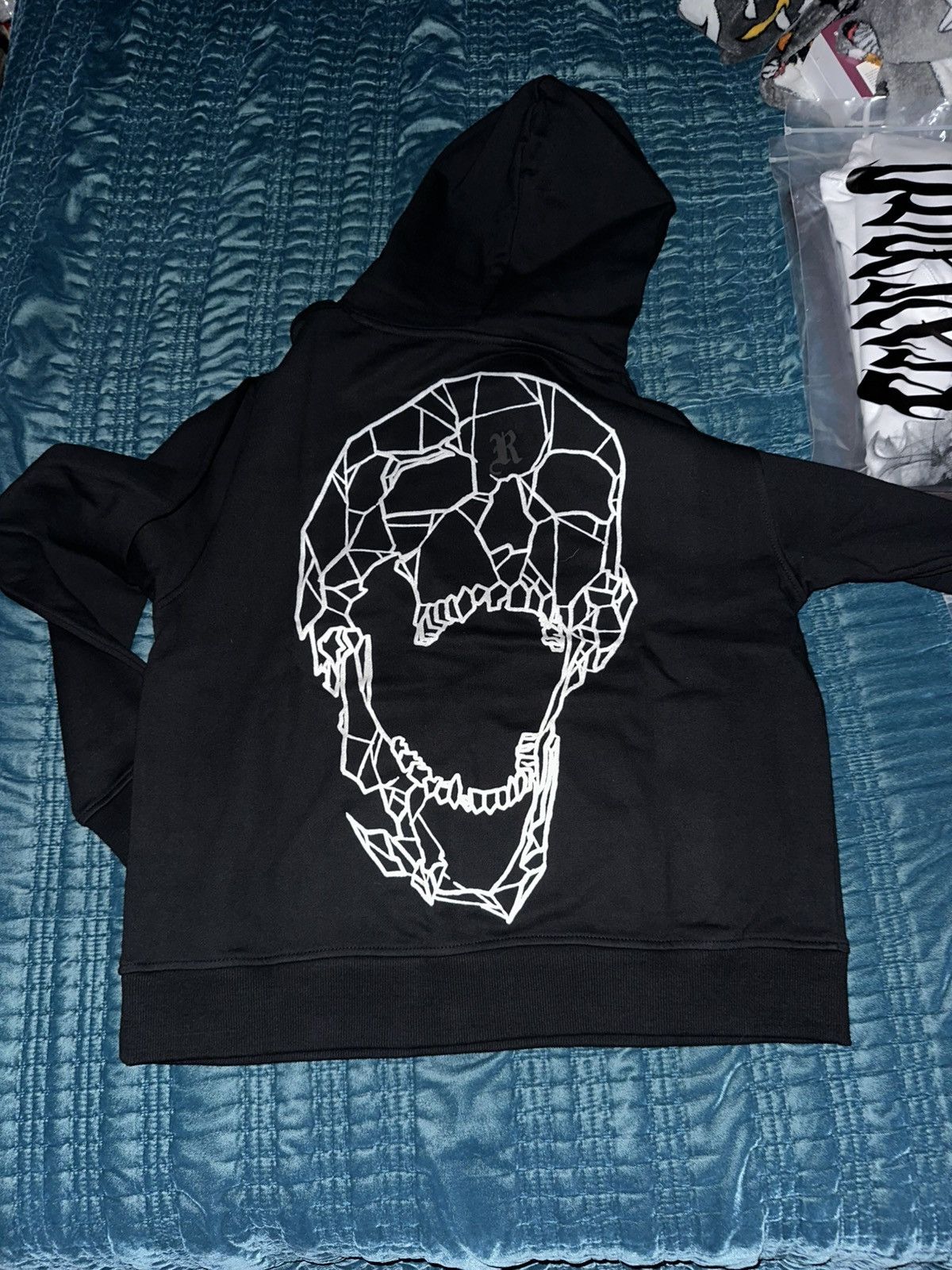 Revenge Glow in the dark spider Arch hoodie Black Size US M / EU 48-50 / 2 - 2 Thumbnail