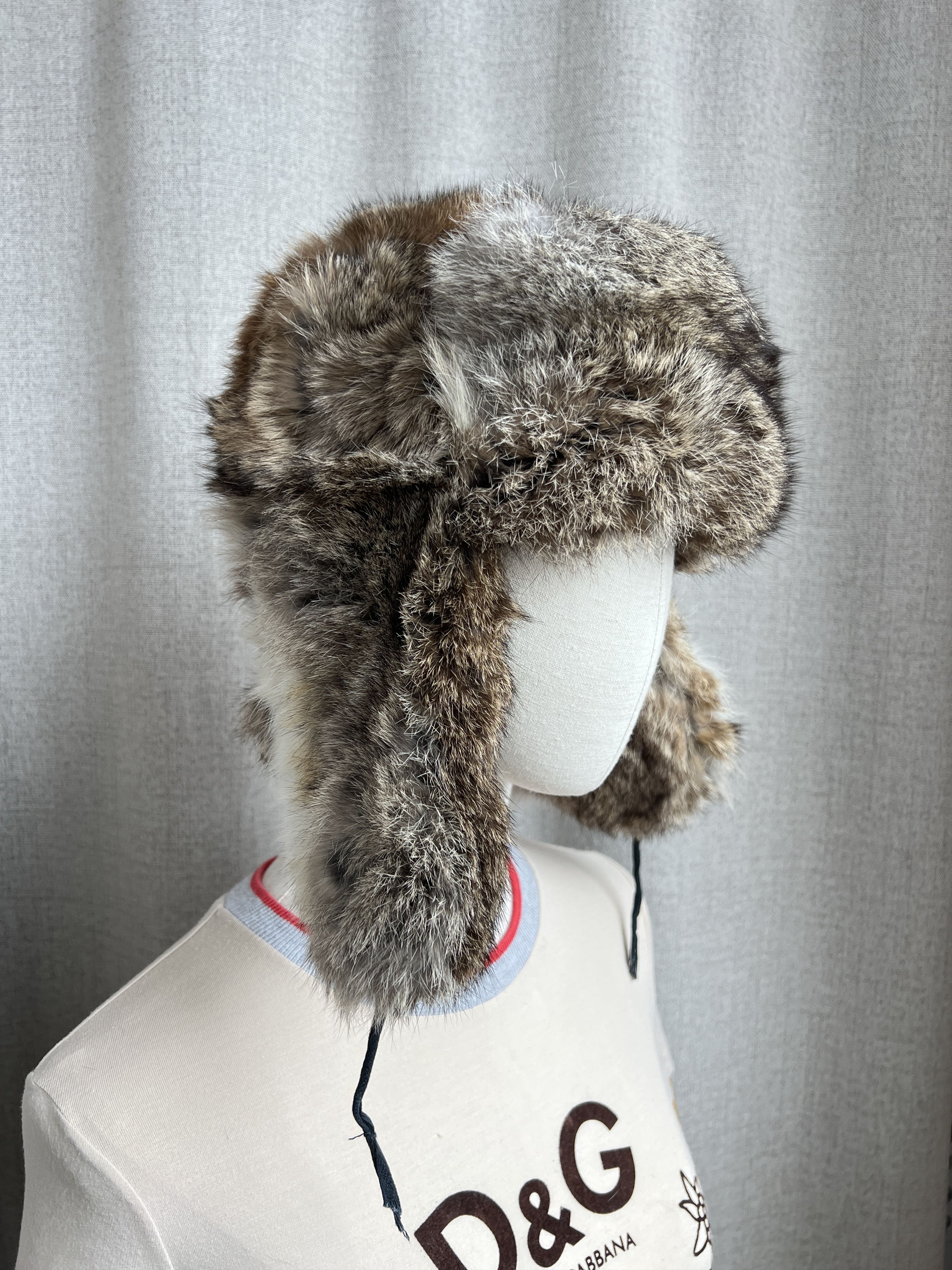 Vintage Vintage Ushanka Floppy Ears Real Rabbit Fur Hat Distressed Size ONE SIZE - 11 Thumbnail