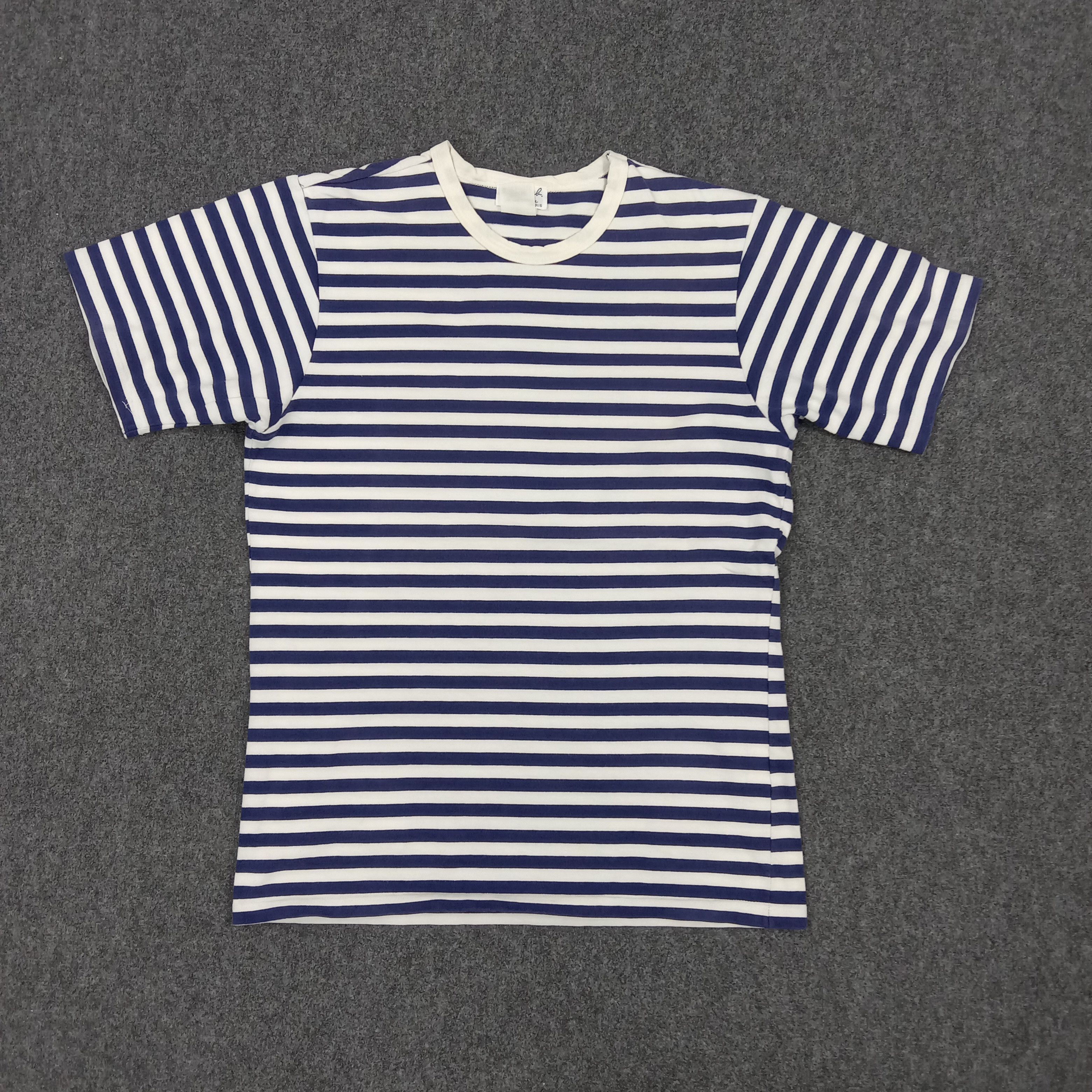 Agnes B. Homme Designer Brand Stripes Tshirt