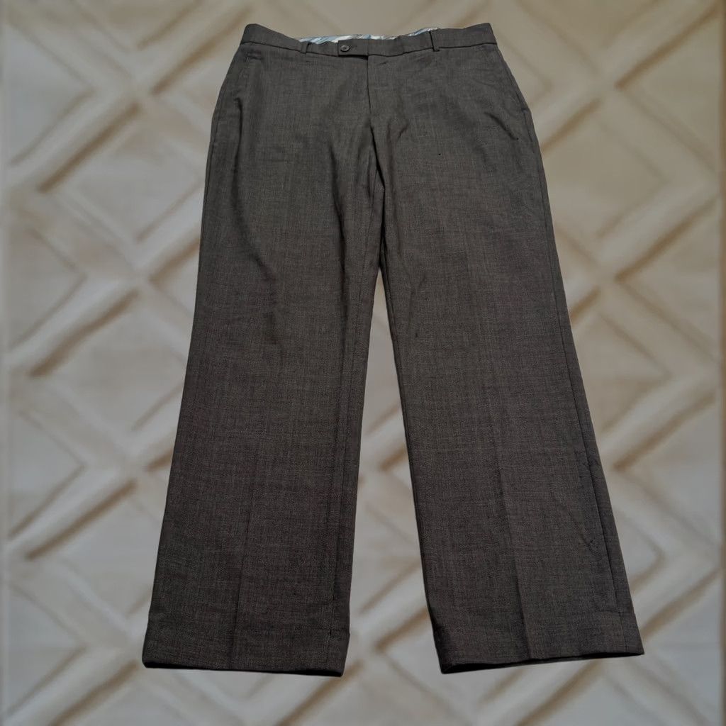 Vintage Rohan Envoy Wool Blend Tailored Travel Dress Pants Mens 34 Gray Straight Leg Fabric: Polyester, Wool Size US 34 / EU 50 - 1 Thumbnail