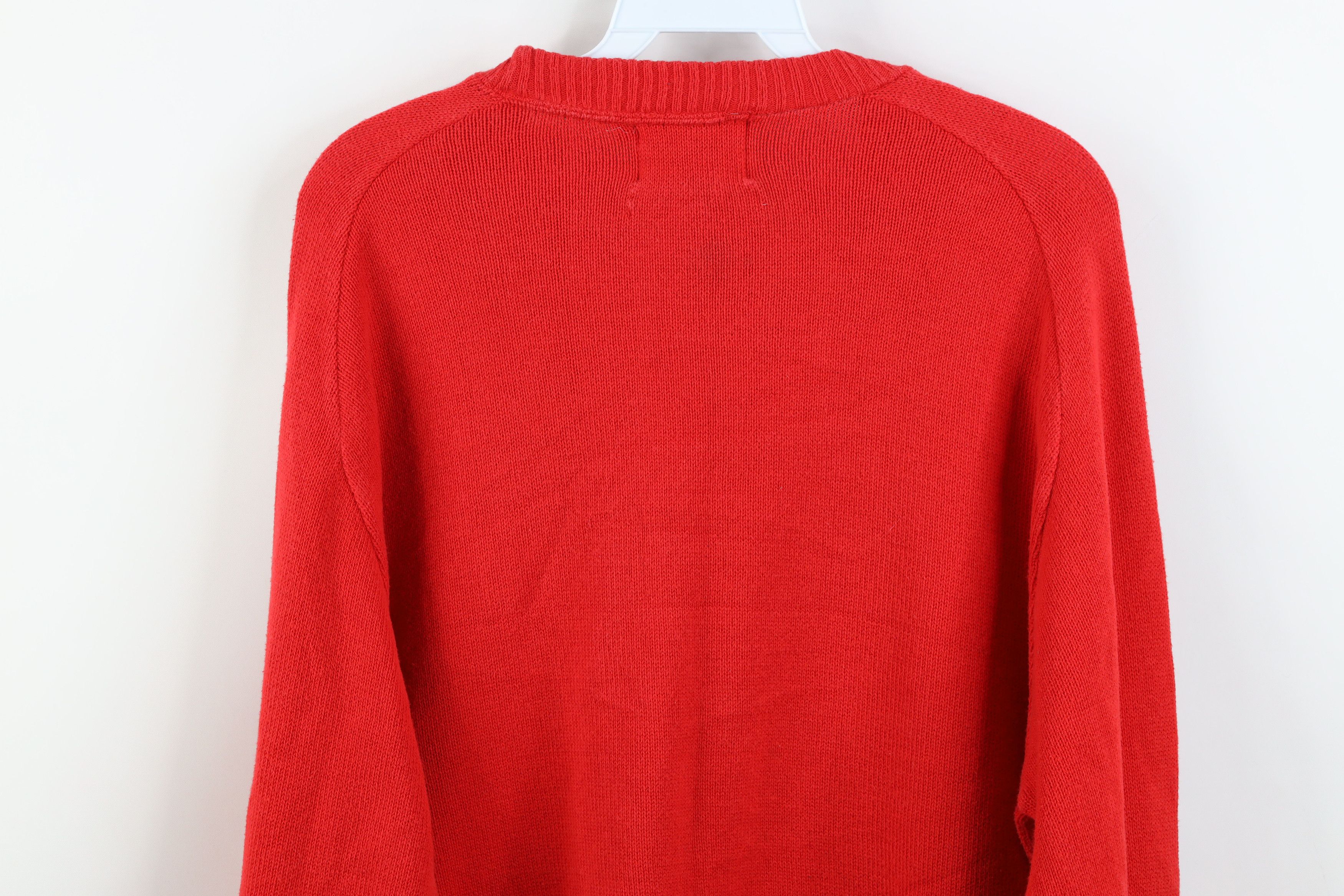 Vintage Vintage 90s University of Nebraska Knit Sweater Red USA Size US XL / EU 56 / 4 - 9 Thumbnail