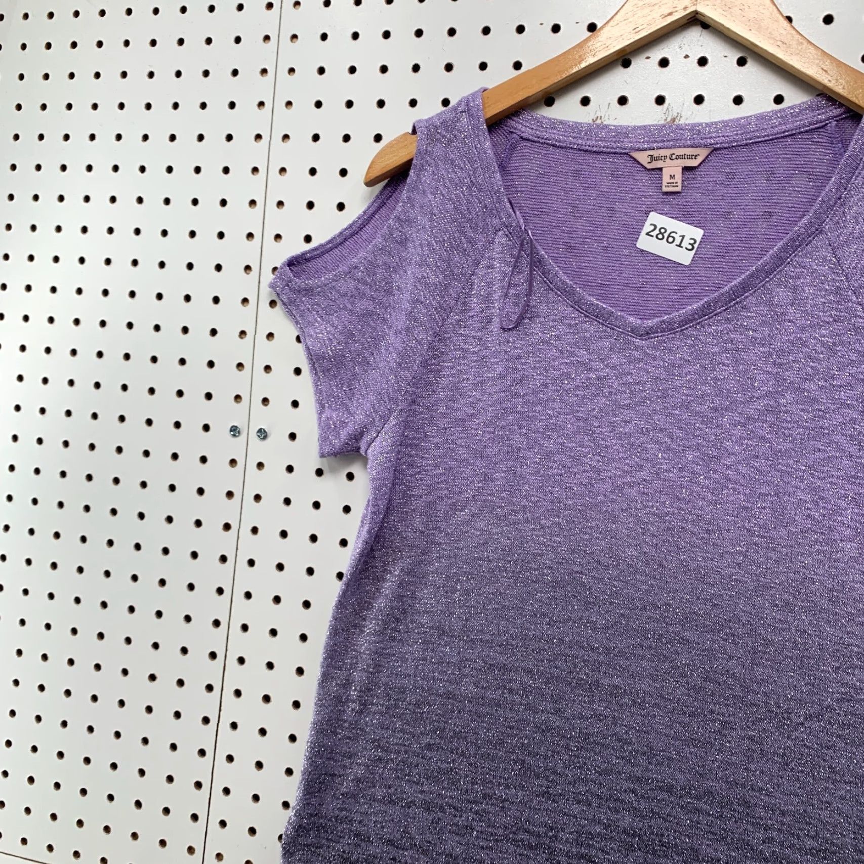 Juicy Couture VINTAGE Juicy Couture T-Shirt Womens Medium V-Neck Purple Gradient Short Sleeve Basic NWT Womens Size M / US 6-8 / IT 42-44 - 7 Thumbnail